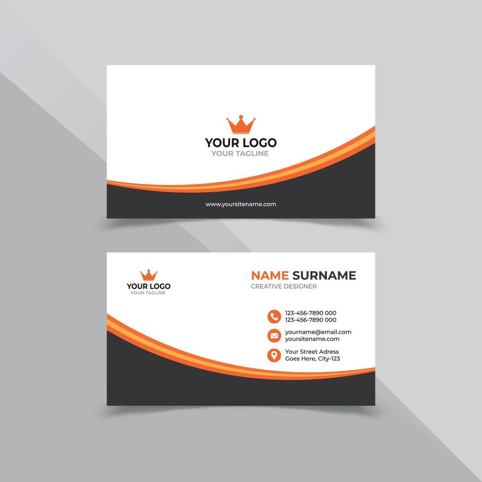 Creative Business Card Design Template for compnay vector