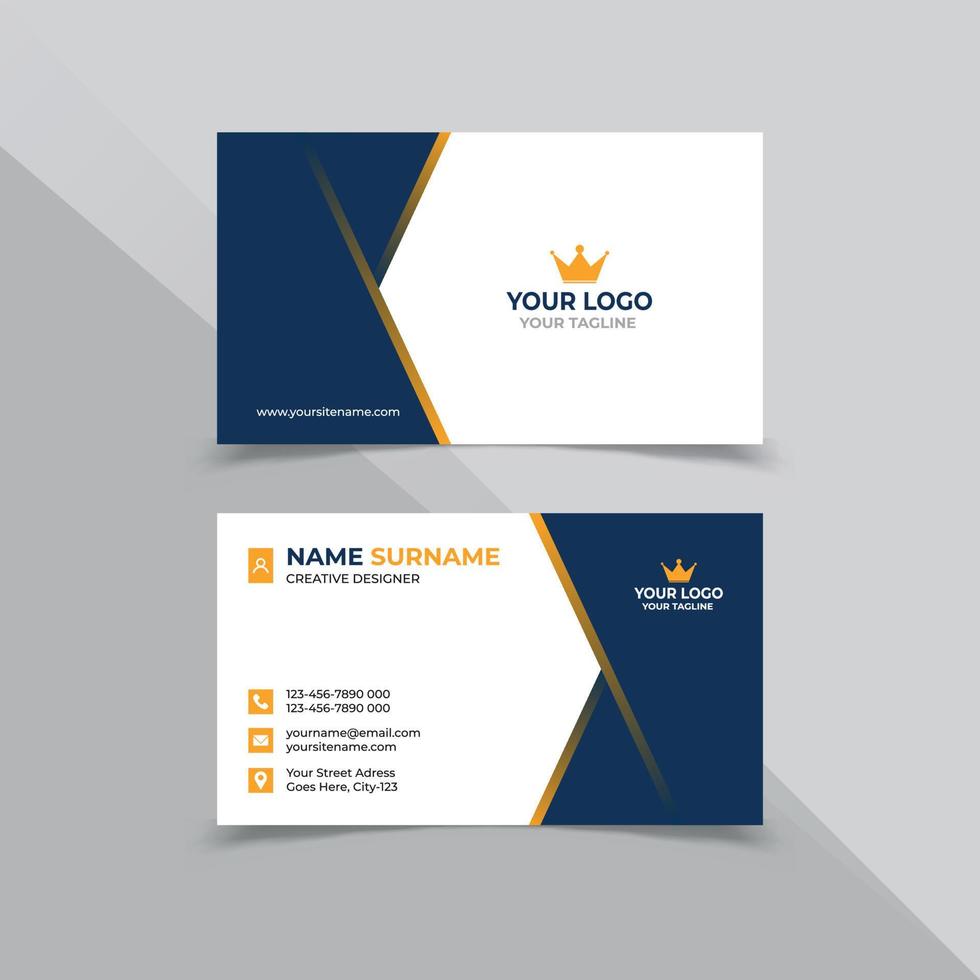 Modern Business Card Design Template vector