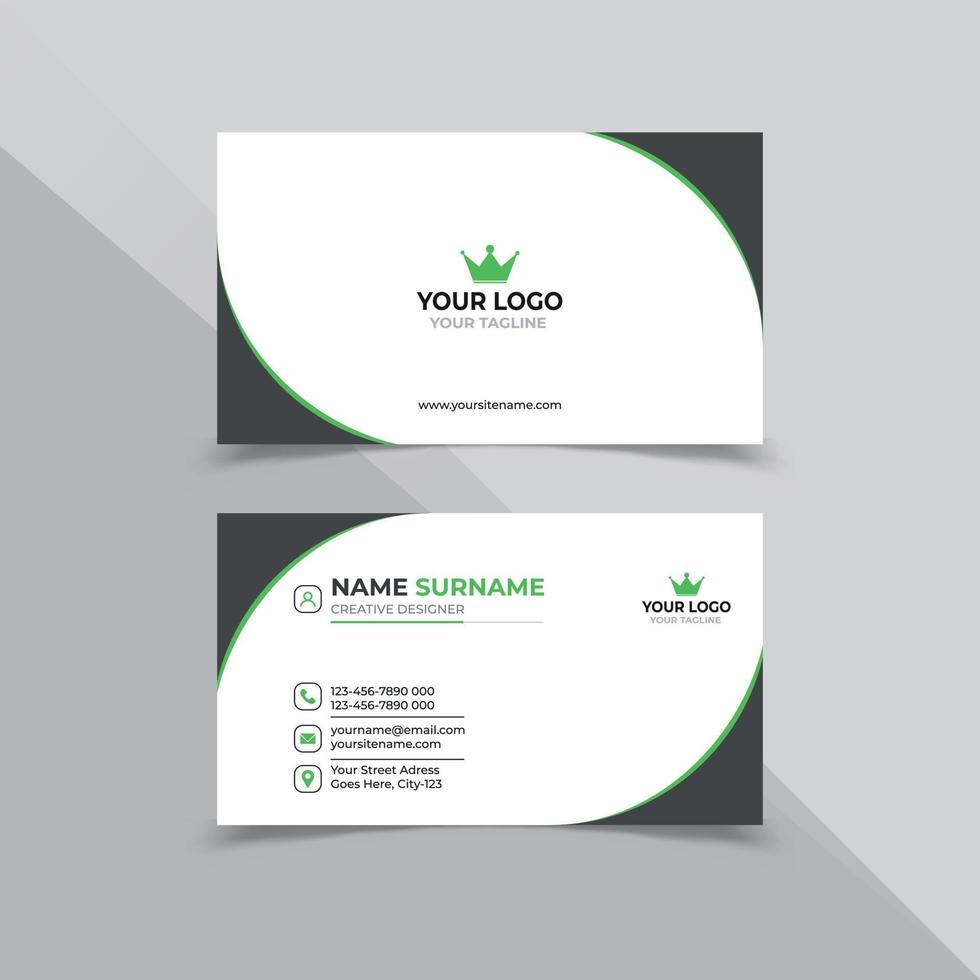 Creative Business Card Design Template vector