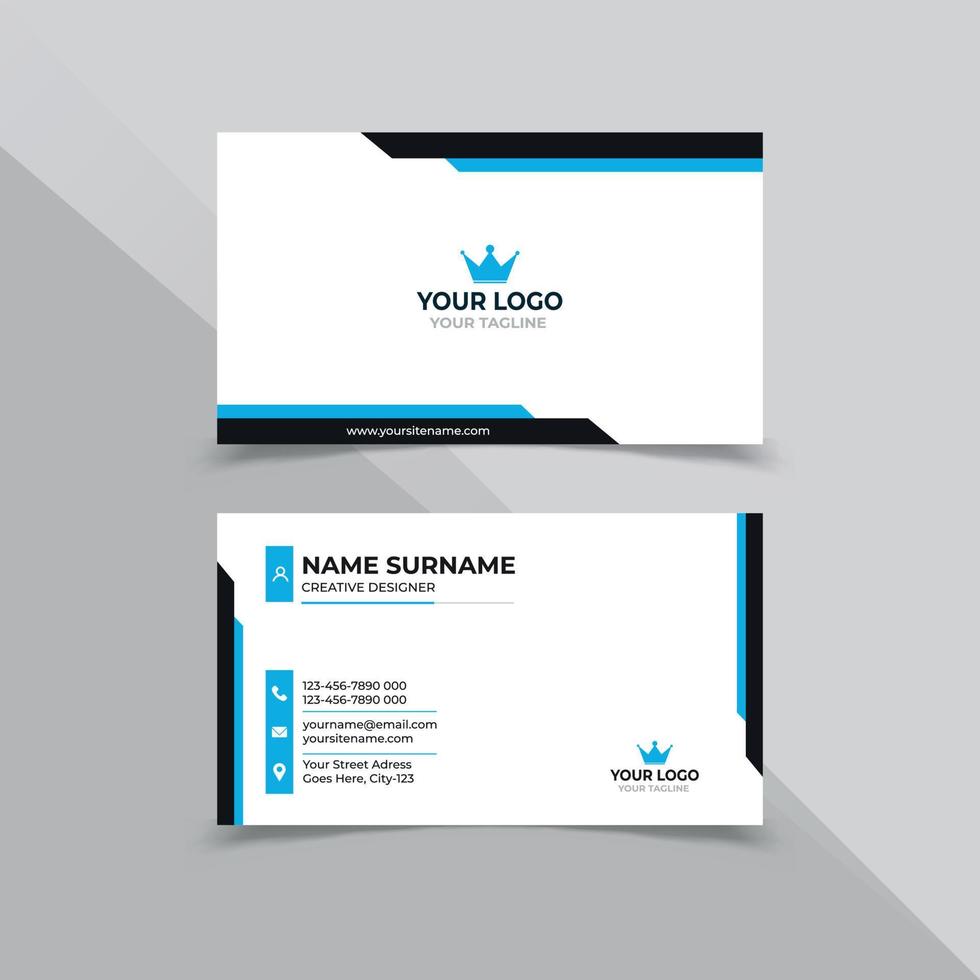 Minimal Business Card Design Template vector