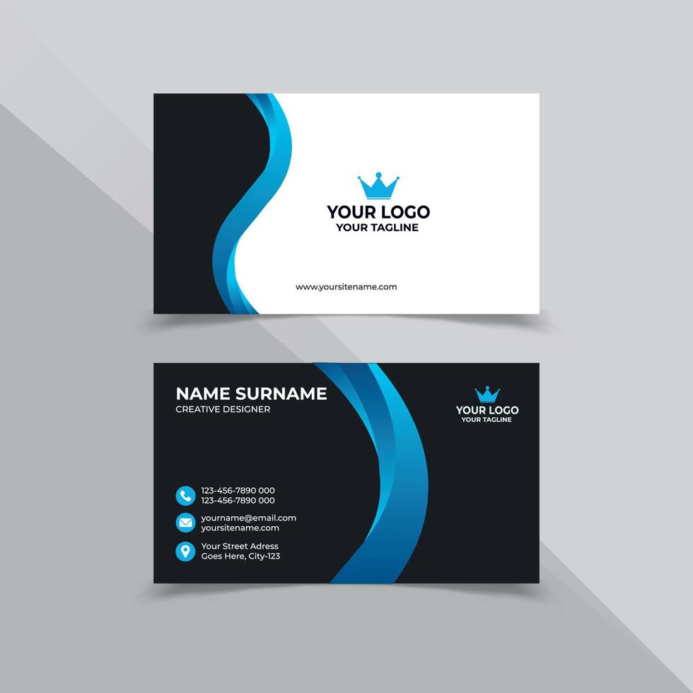 Creative Business Card Design Template vector