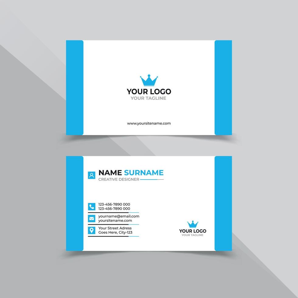 Minimal Business Card design Template vector
