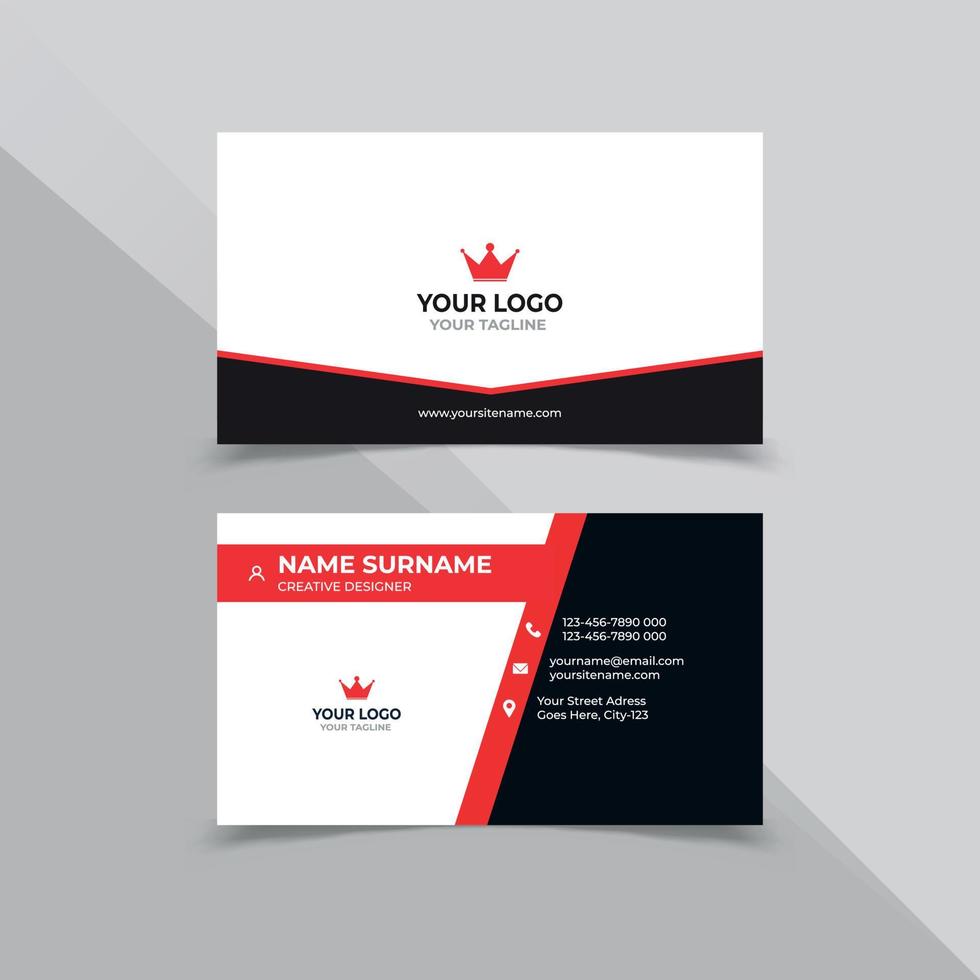 Simple Business Card Design template vector