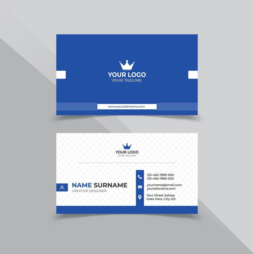 MInimal Business card design template vector