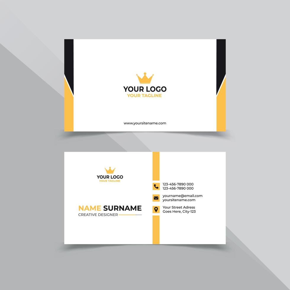 Minimal Business Card Design Template for compnay vector