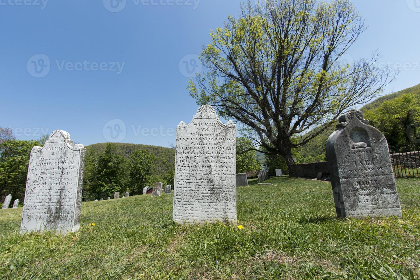 tomb stone in grave yard photo