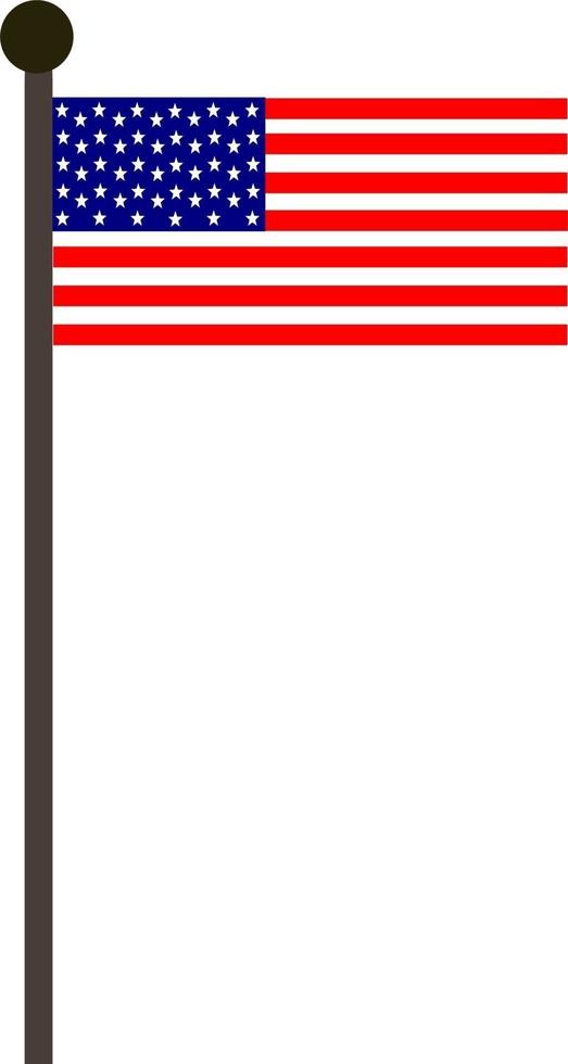 American flag vector icon.