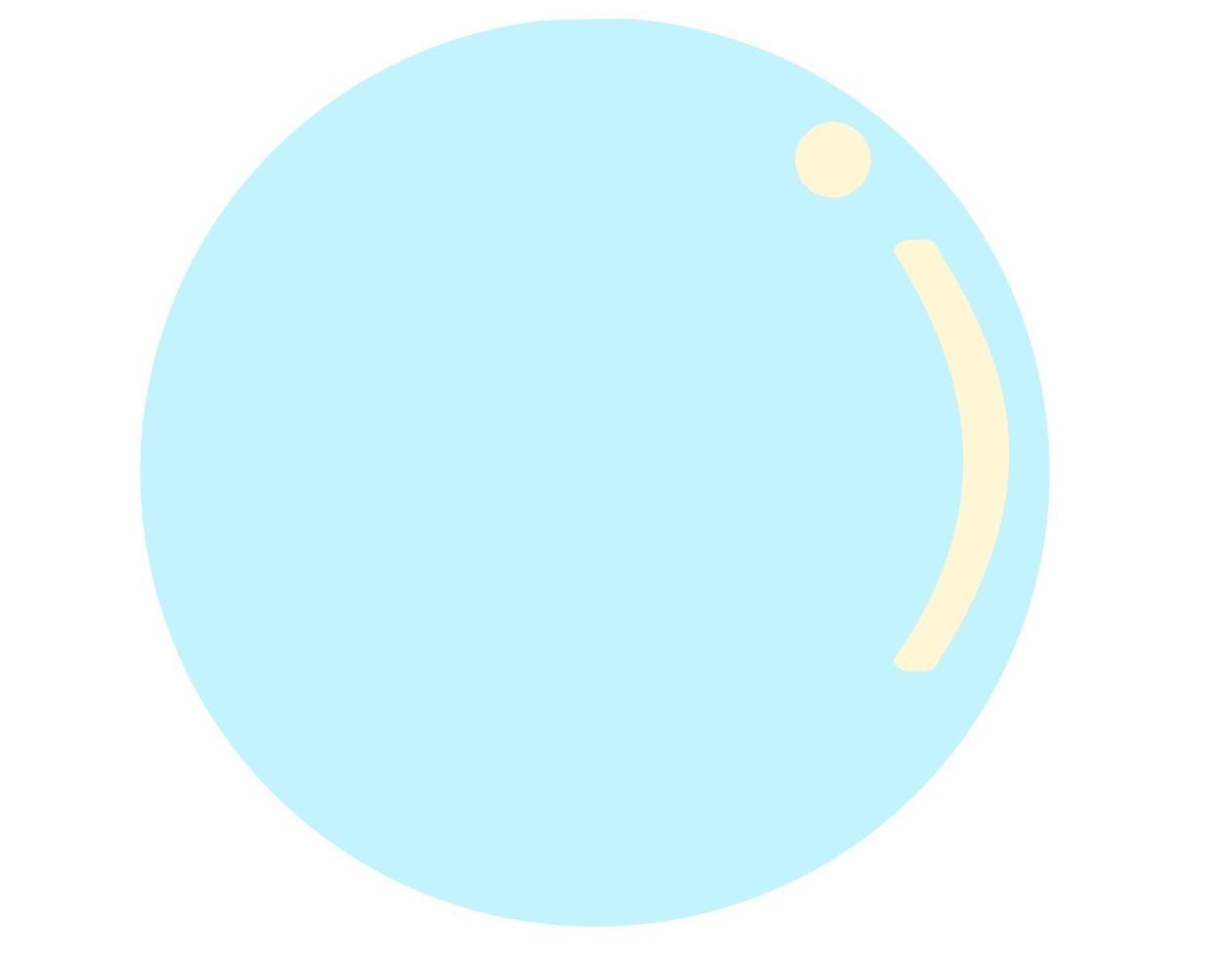 Bubble vector icon. Bubble clipart.