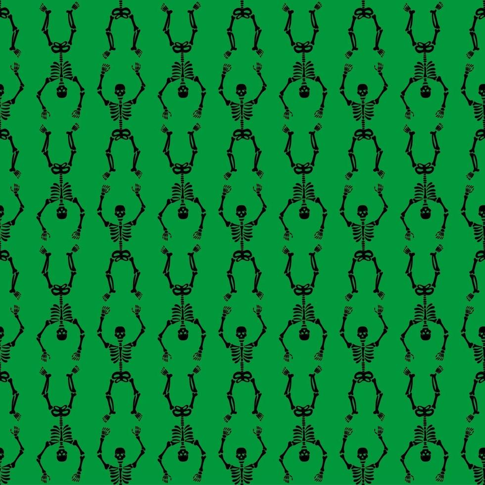 Skeletons seamless pattern vector