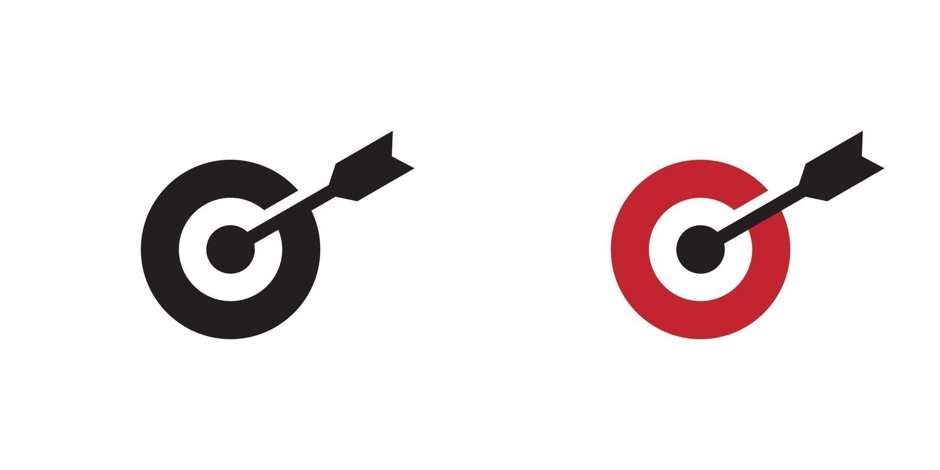 Simple arrow target icon vector ready to use