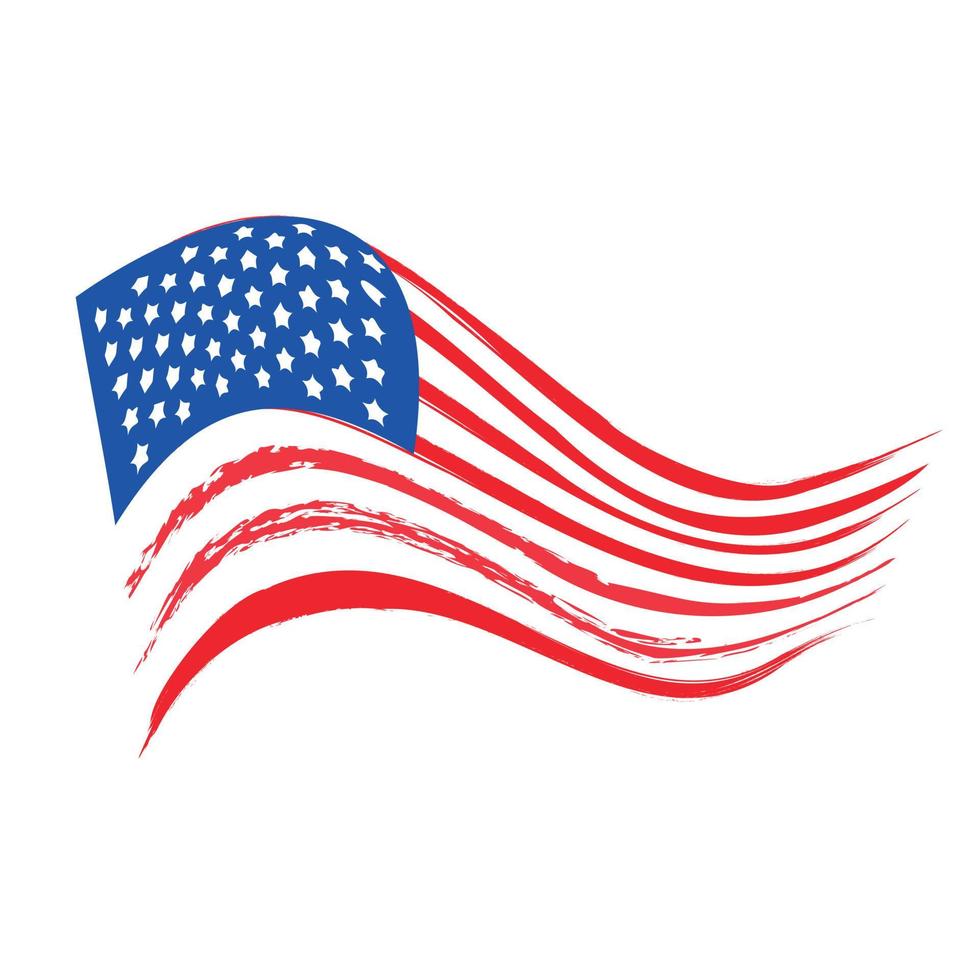 american flag vector