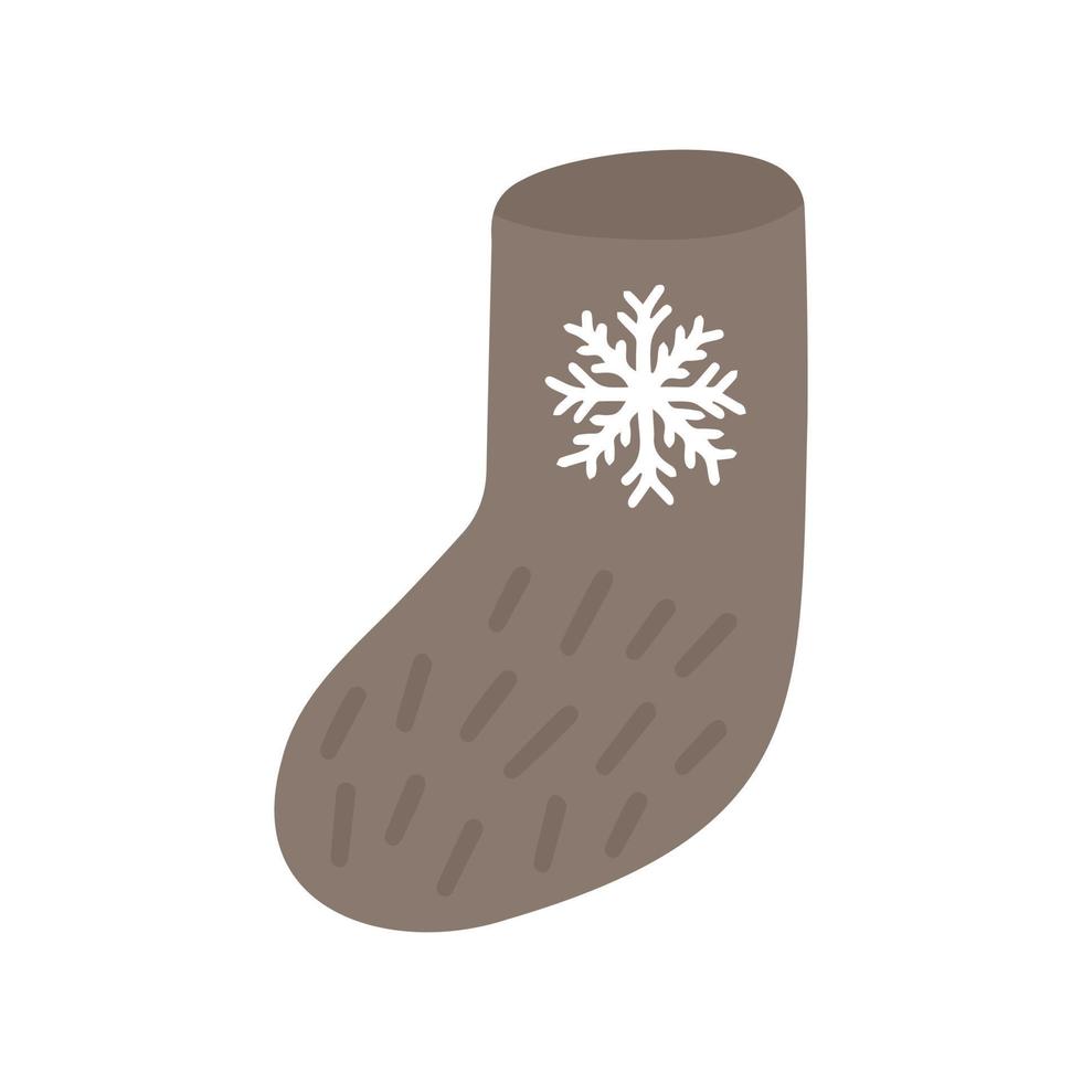 Russian felt boot isolated on white background. vector