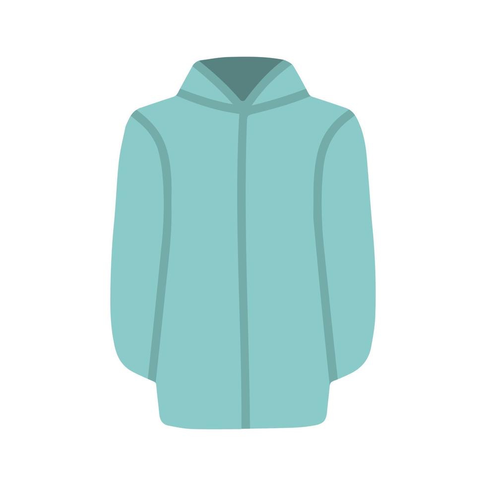 ilustración dibujada a mano de chaqueta de moda. elemento aislado sobre fondo blanco. suéter de invierno vector