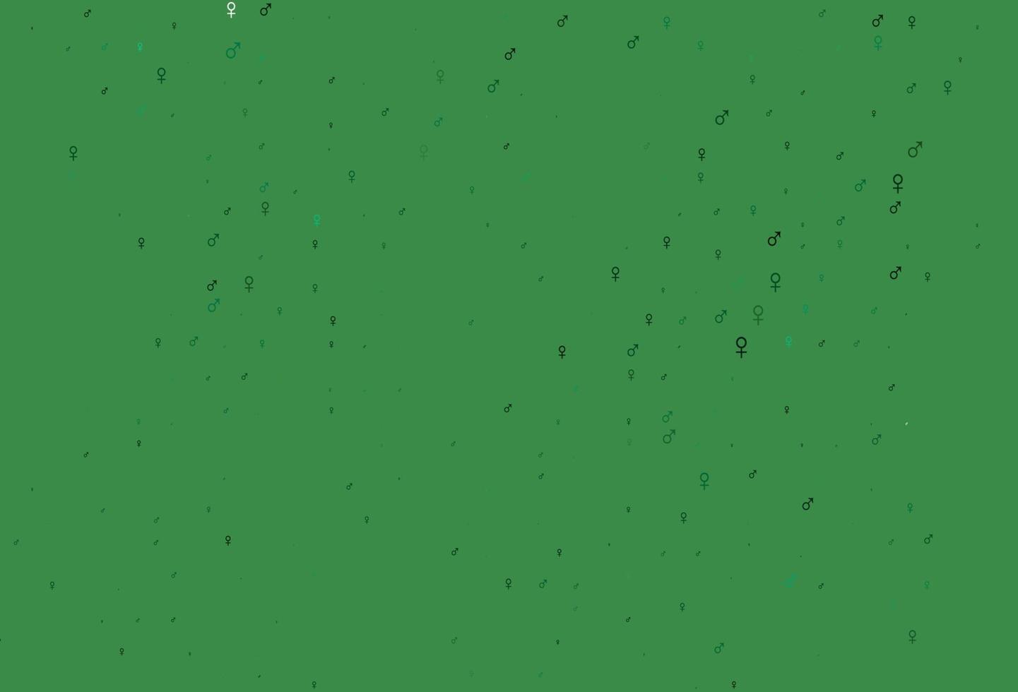 Light green vector texture with male, female icons.