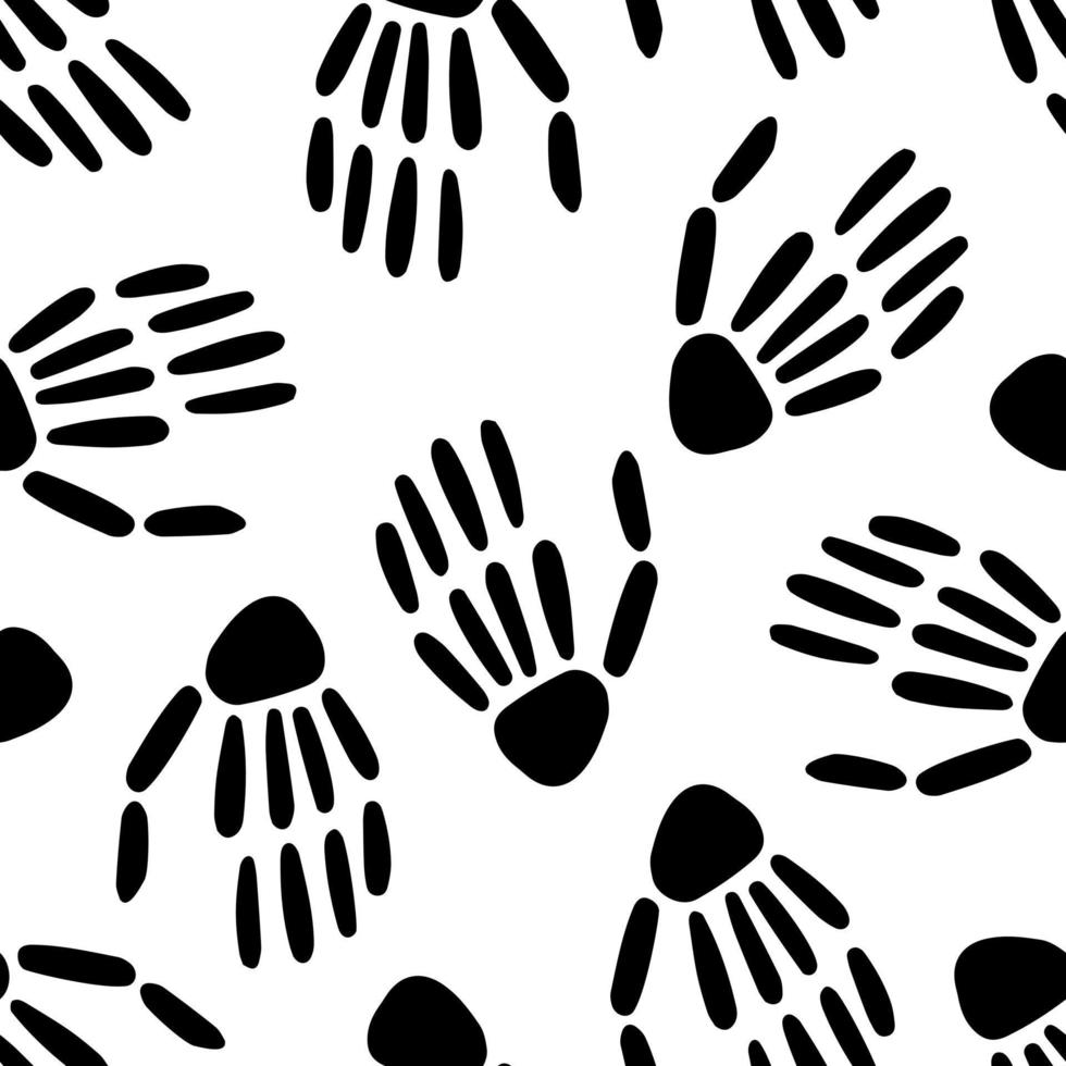 seamless pattern of Skeleton hands. Design for Halloween and day of the Dead. Vector illustration