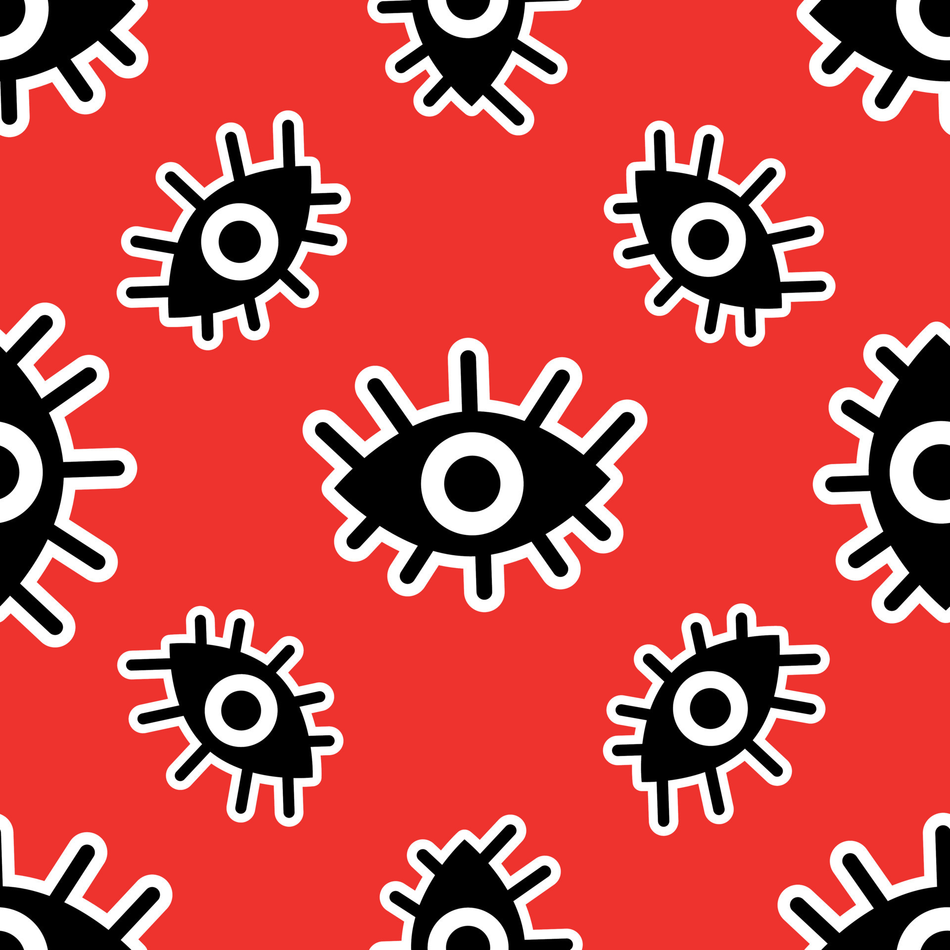 creepy pattern with eyes 12246380 Vector Art at Vecteezy
