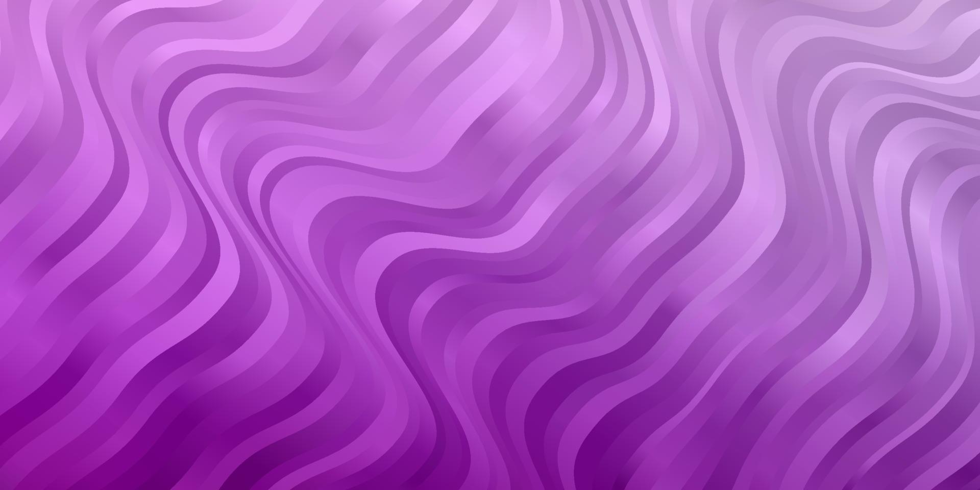 Light Pink vector template with curved lines.
