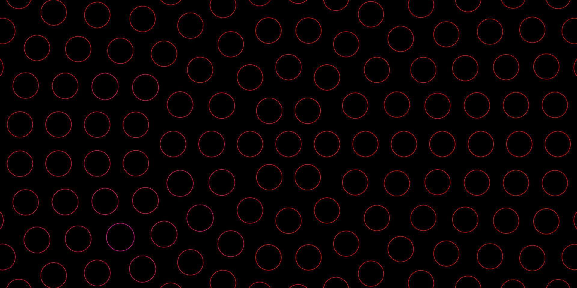 Dark Pink, Red vector pattern with spheres.