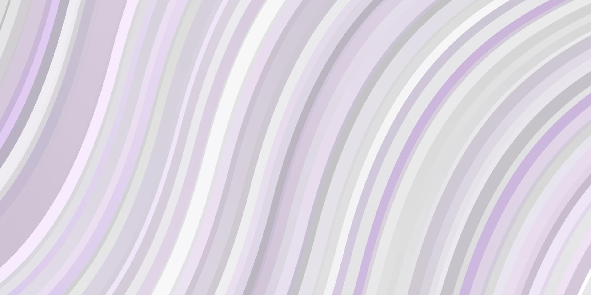 plantilla de vector púrpura claro con curvas.
