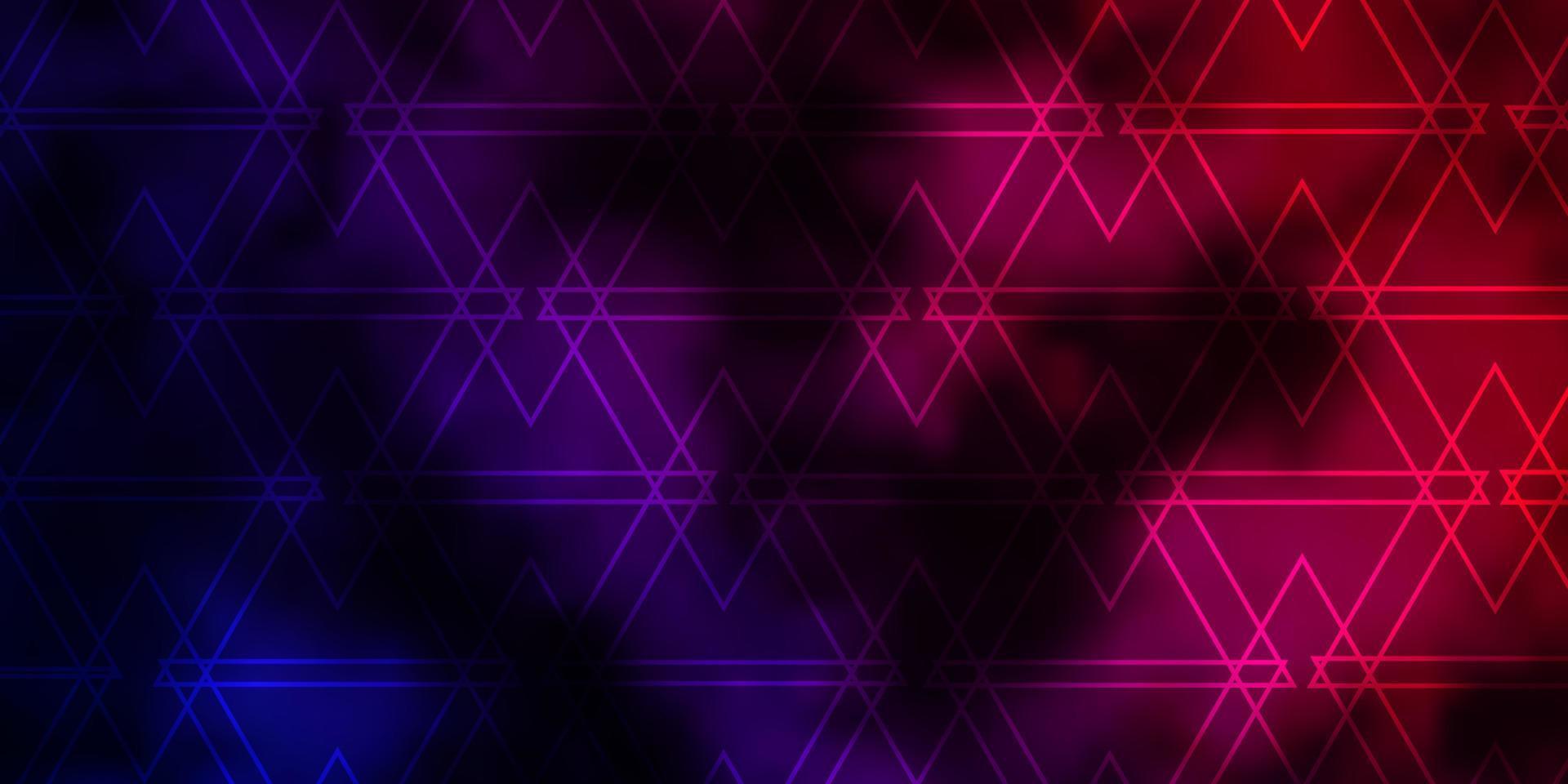 Dark Purple, Pink vector background with polygonal style.