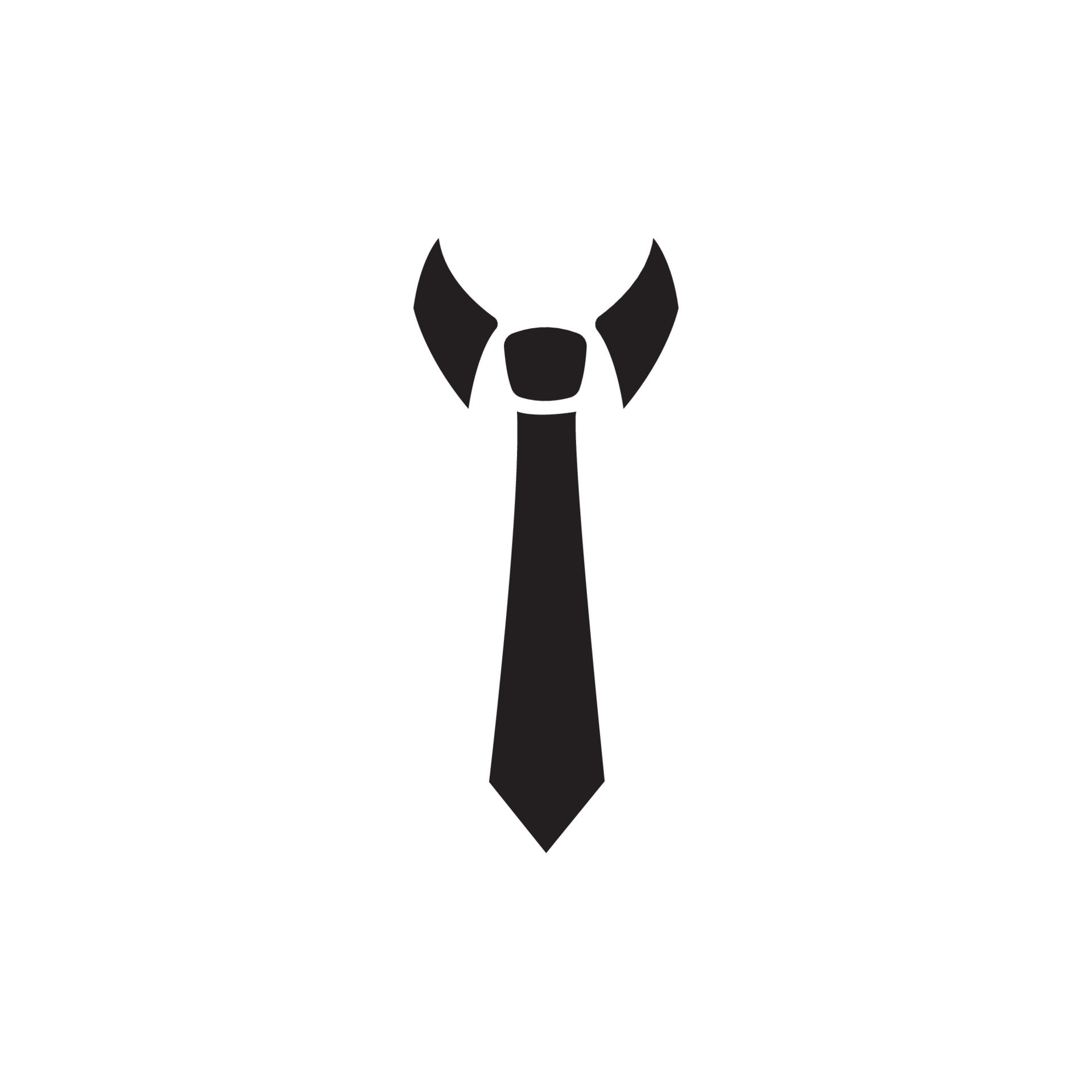 necktie with logo