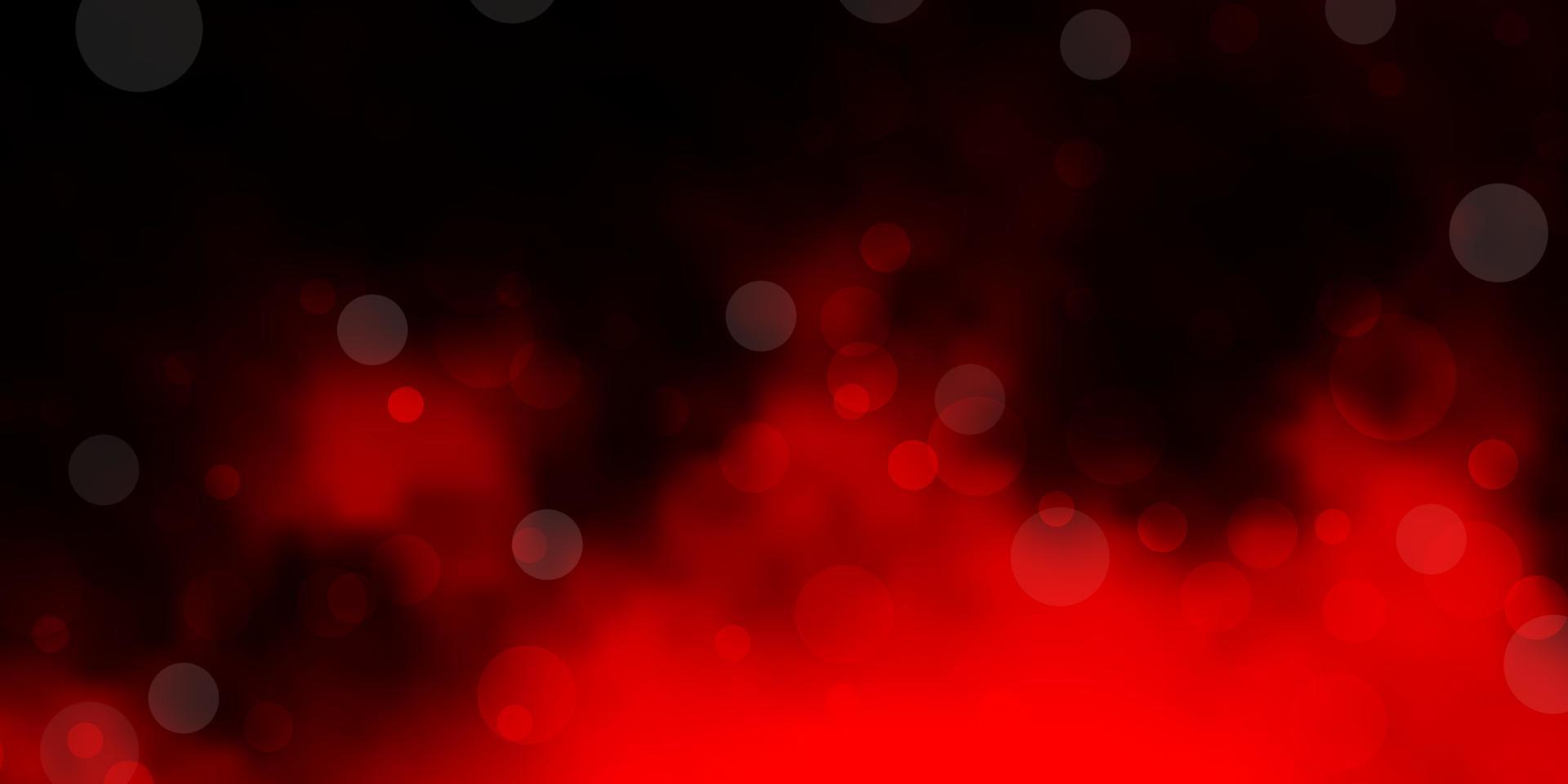 Dark Red vector backdrop with dots.