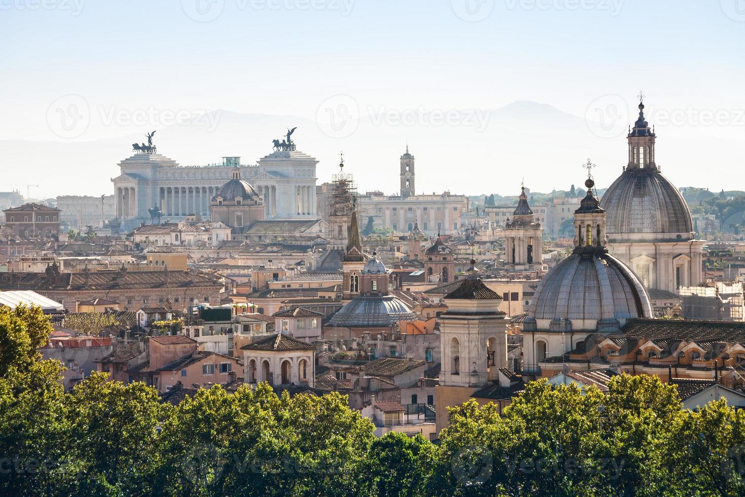view of ancient center of Rome on Capitoline Hill photo