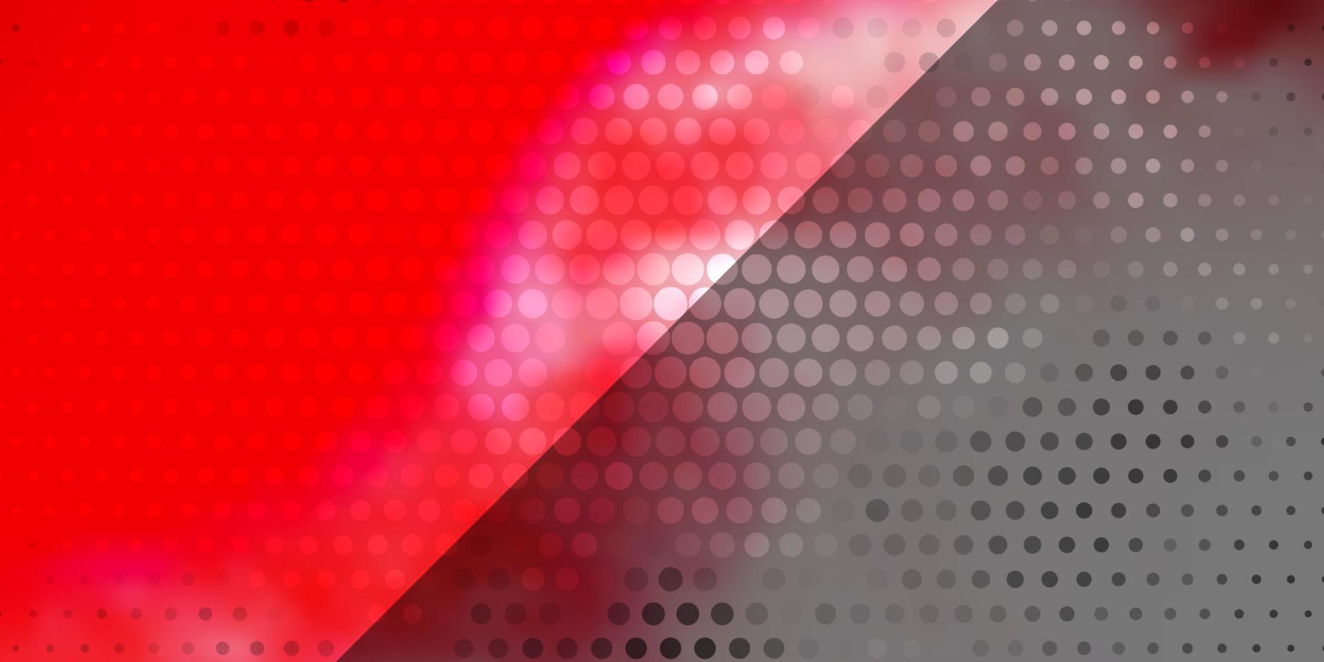 Light Red vector template with circles.