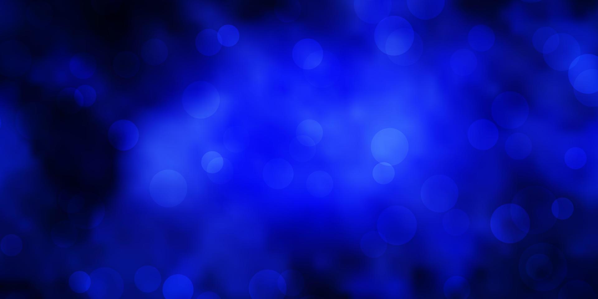 Telón de fondo de vector azul oscuro con puntos.