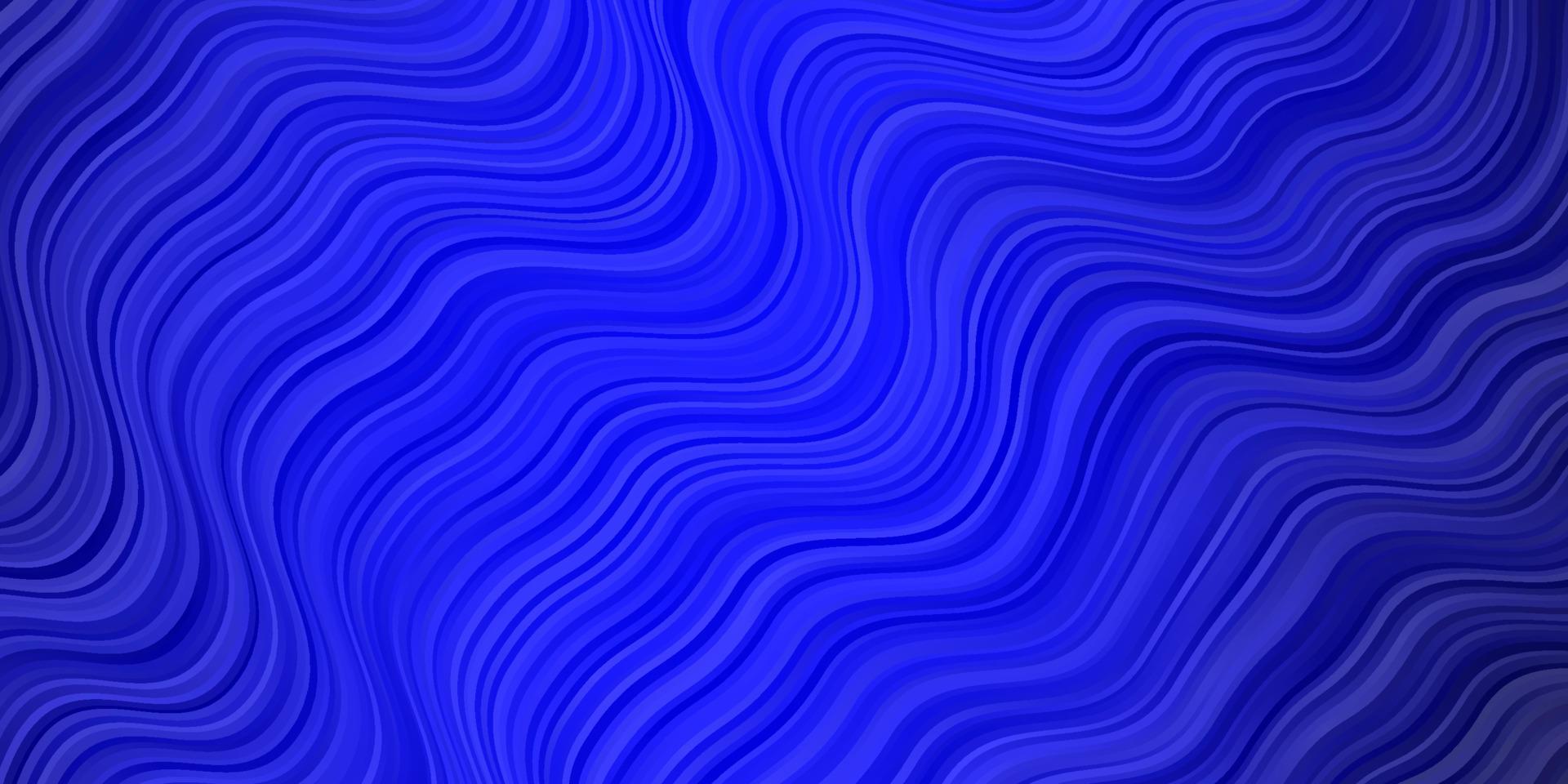 Dark BLUE vector background with curves.