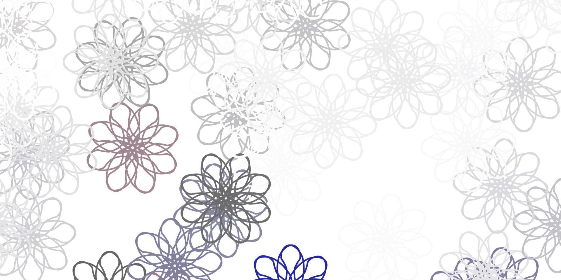 Light Gray vector natural backdrop with flowers.