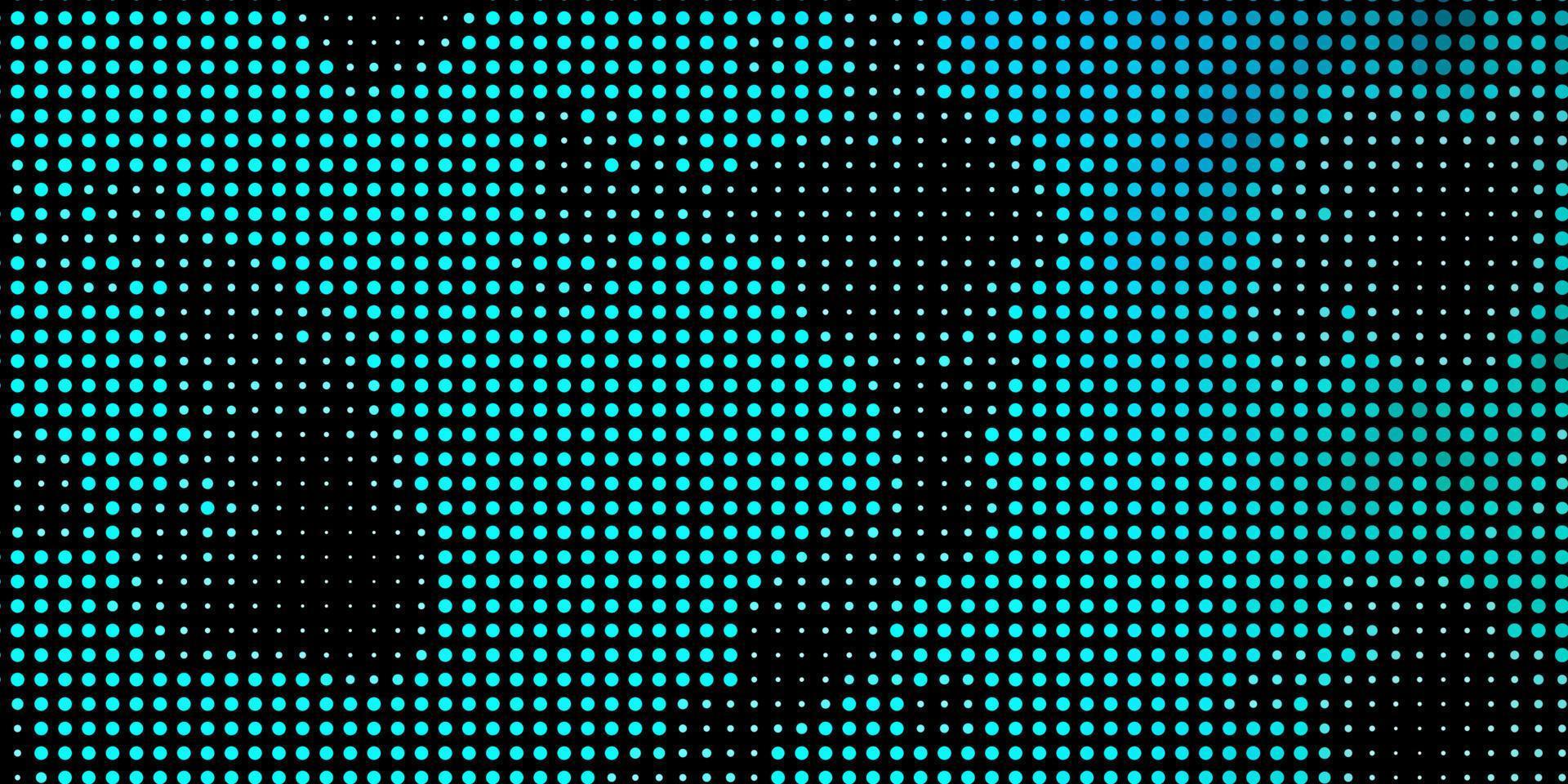patrón de vector azul claro con círculos.