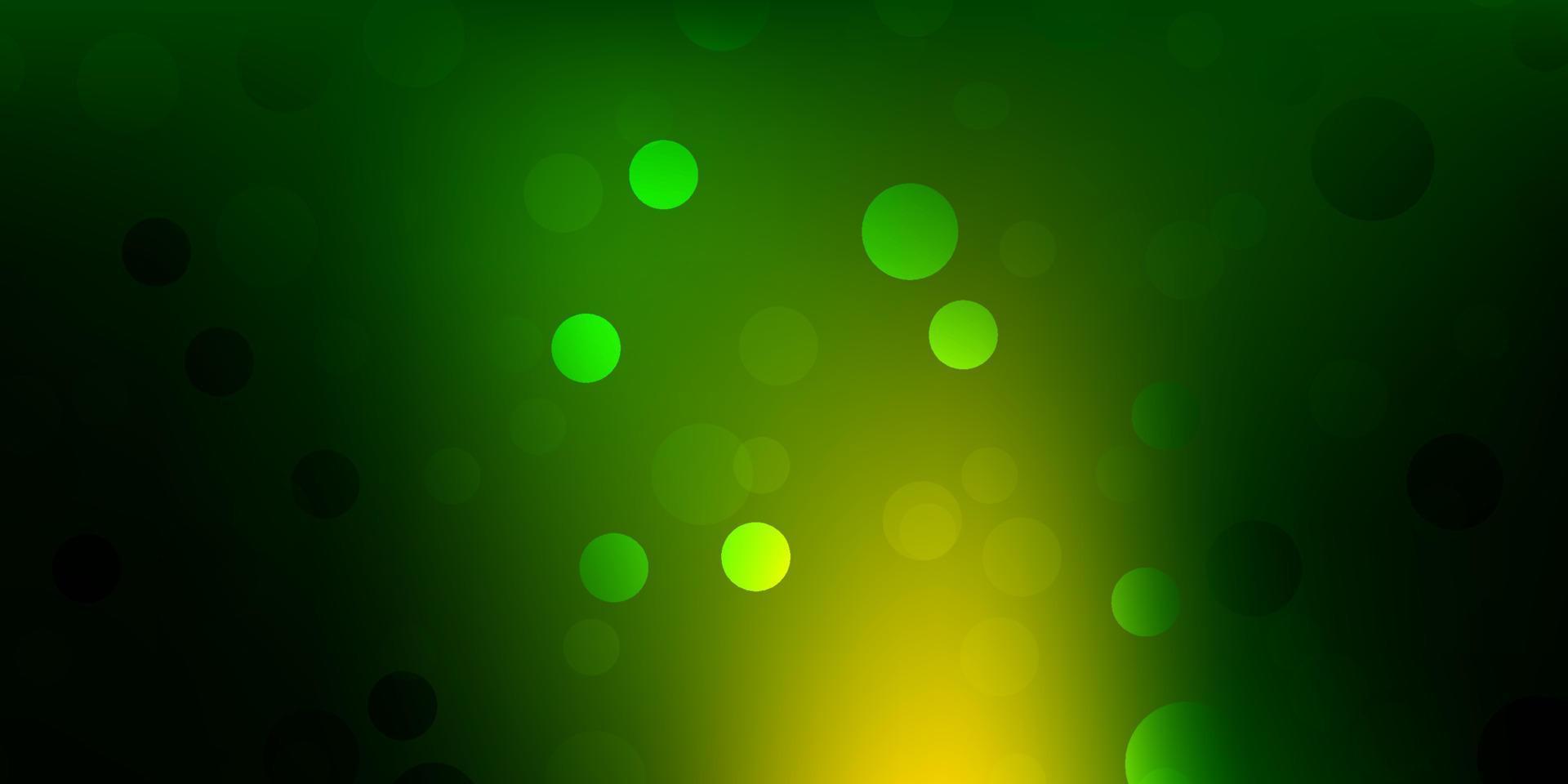 Dark green, red vector template with circles.