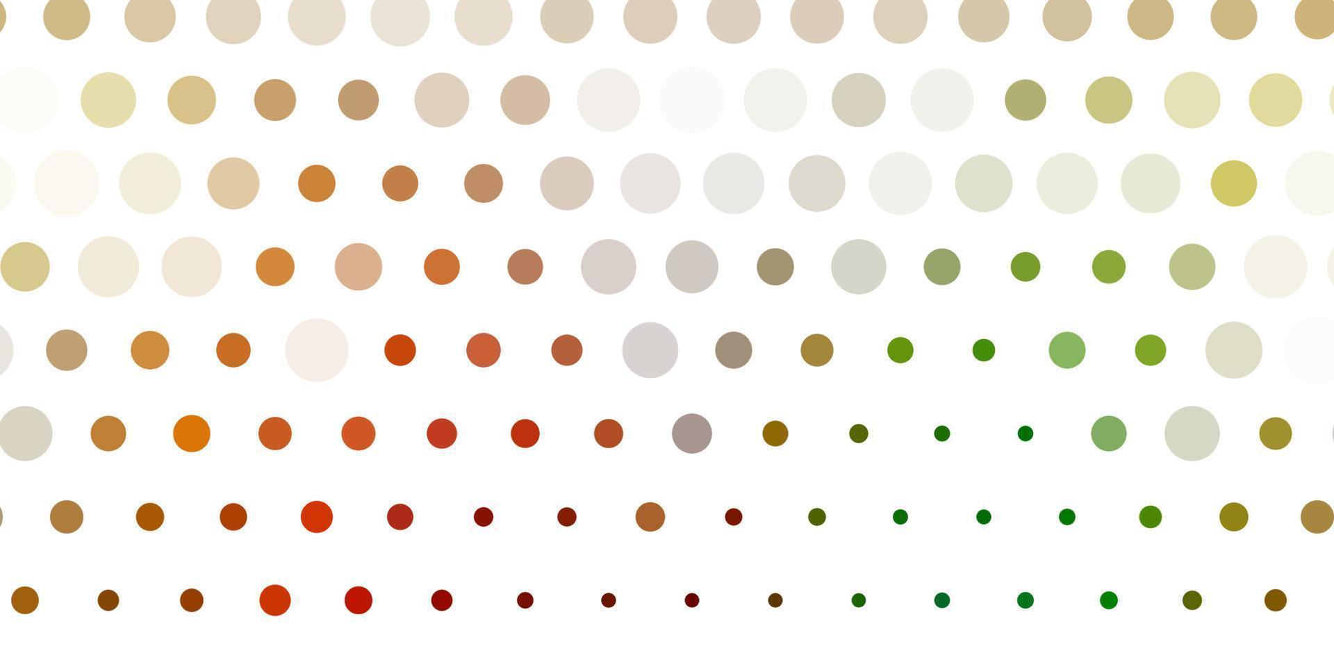 Light green, yellow vector pattern with spheres.