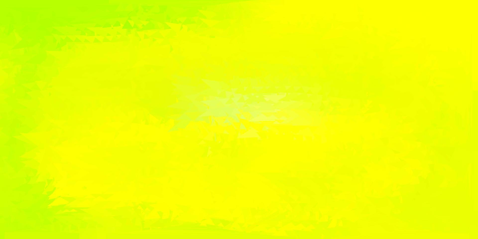 Light green, yellow vector poly triangle texture.