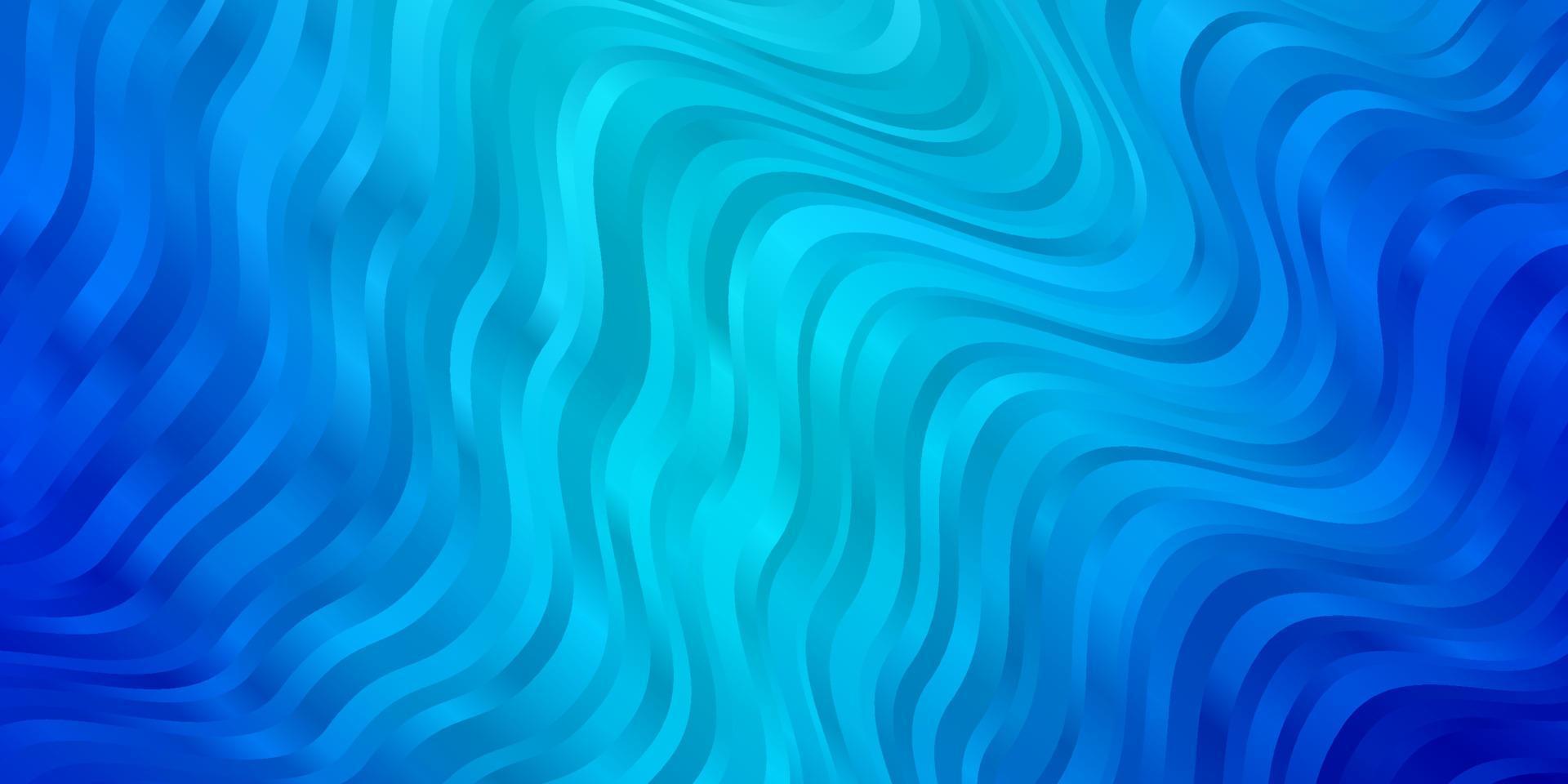 Fondo de vector azul claro con líneas curvas.