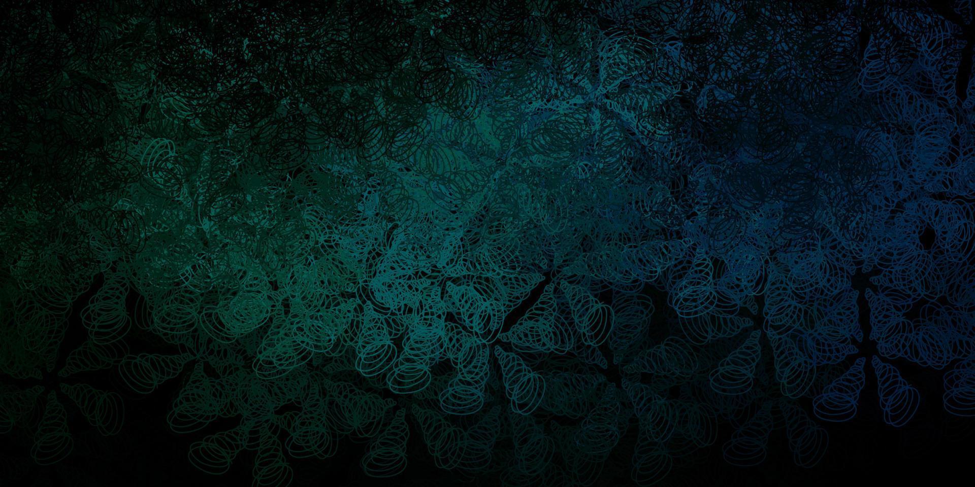 Dark green, yellow vector background with spots.