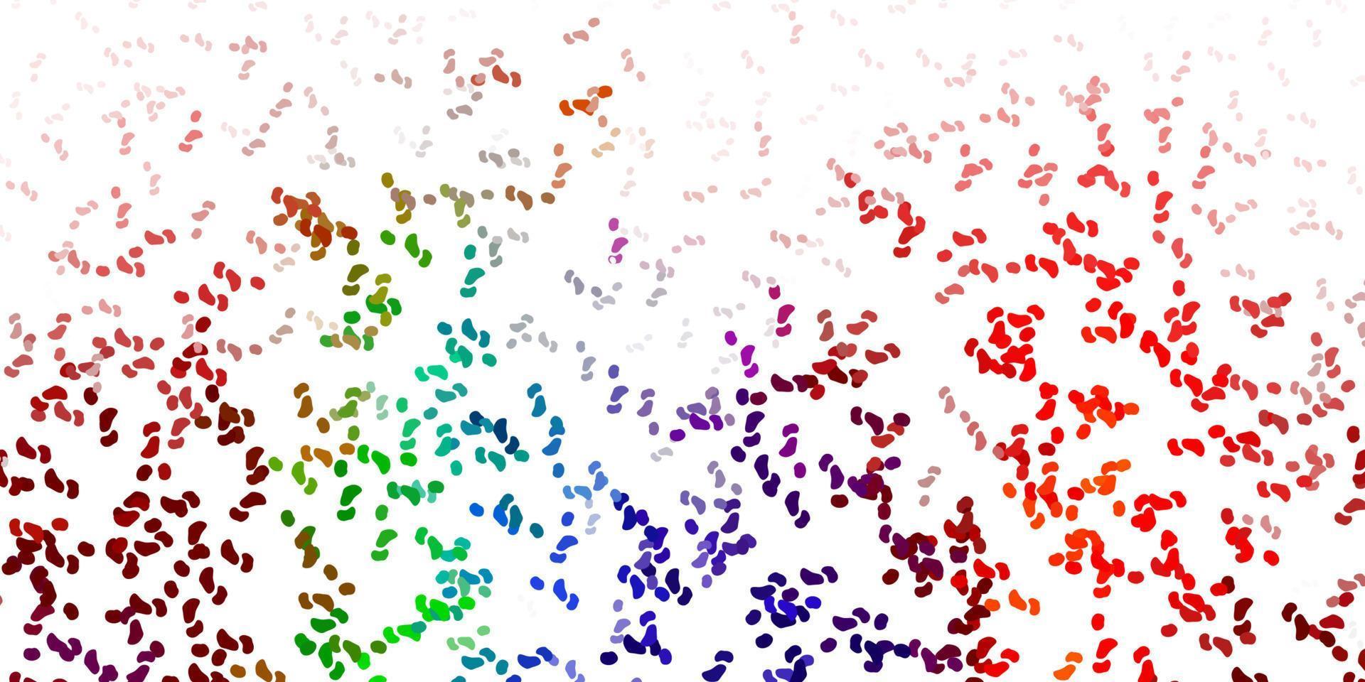 Light multicolor vector template with abstract forms.