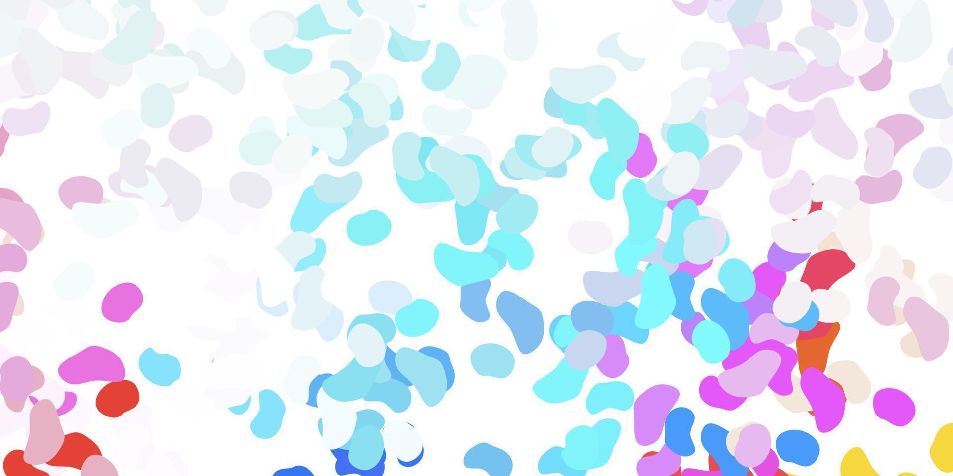 Light multicolor vector texture with memphis shapes.