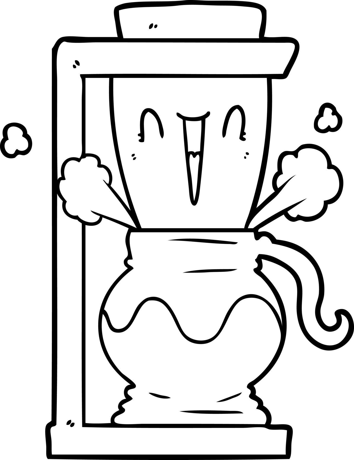 cartoon filter coffee machine 12247924 Vector Art at Vecteezy