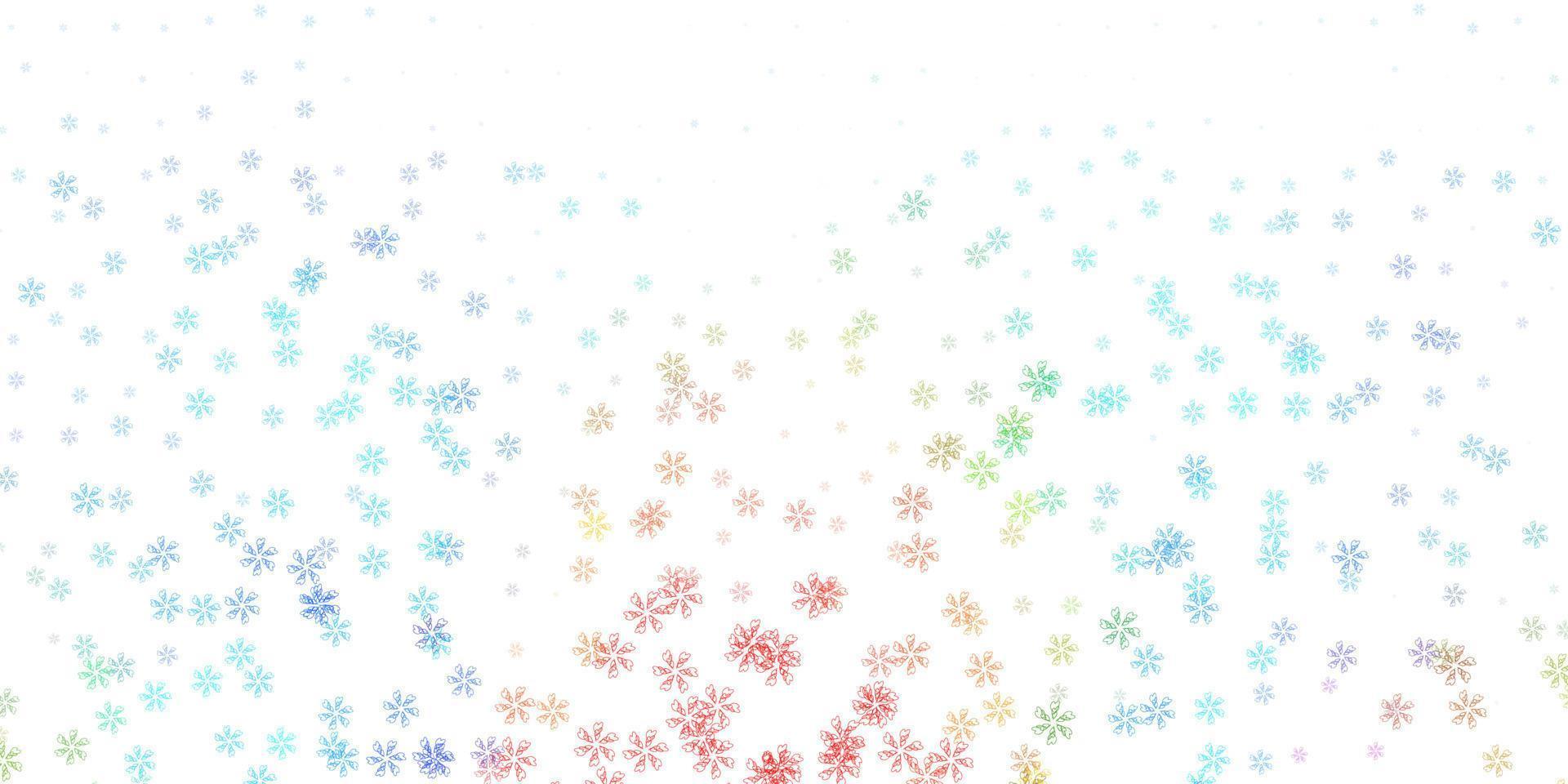 Light multicolor vector abstract layout with leaves.