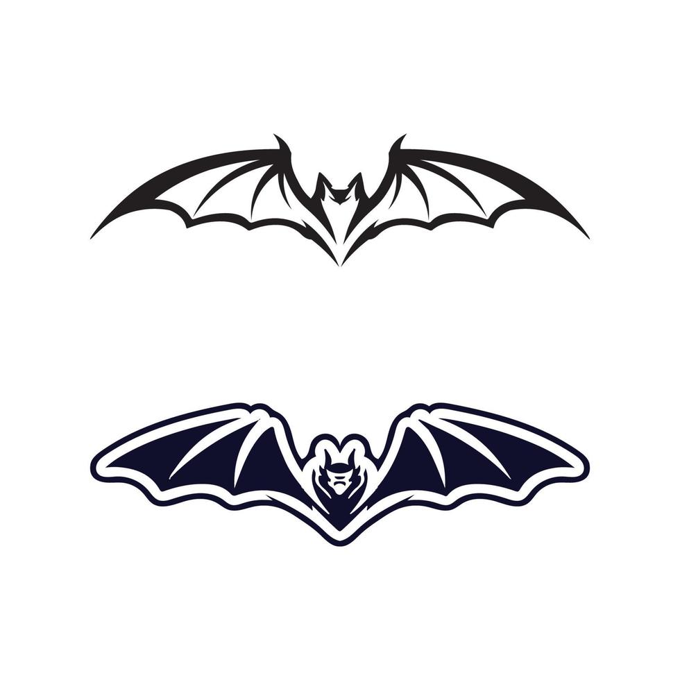 bat vector icon logo template