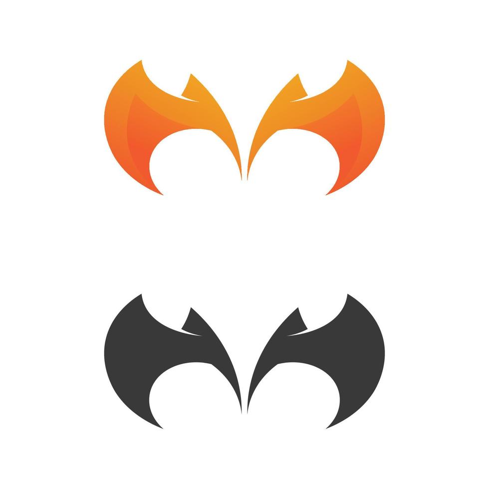 bat vector icon logo template