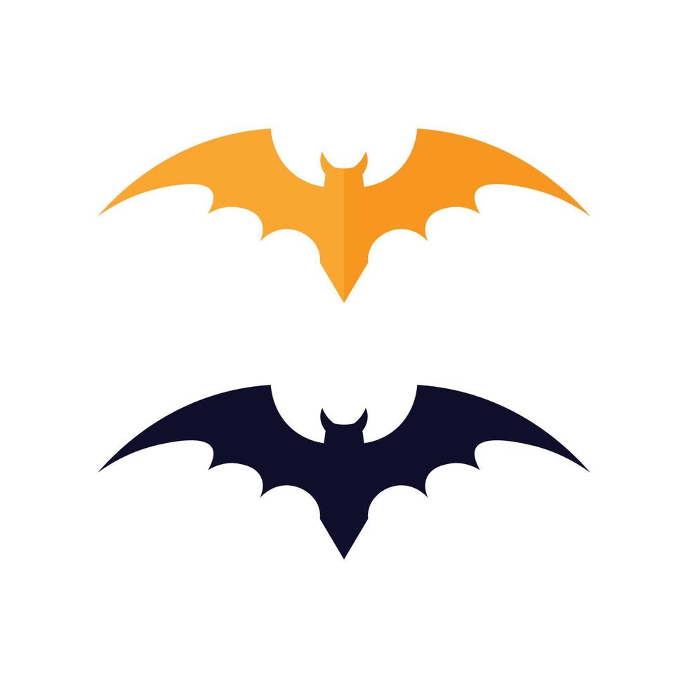 bat vector icon logo template