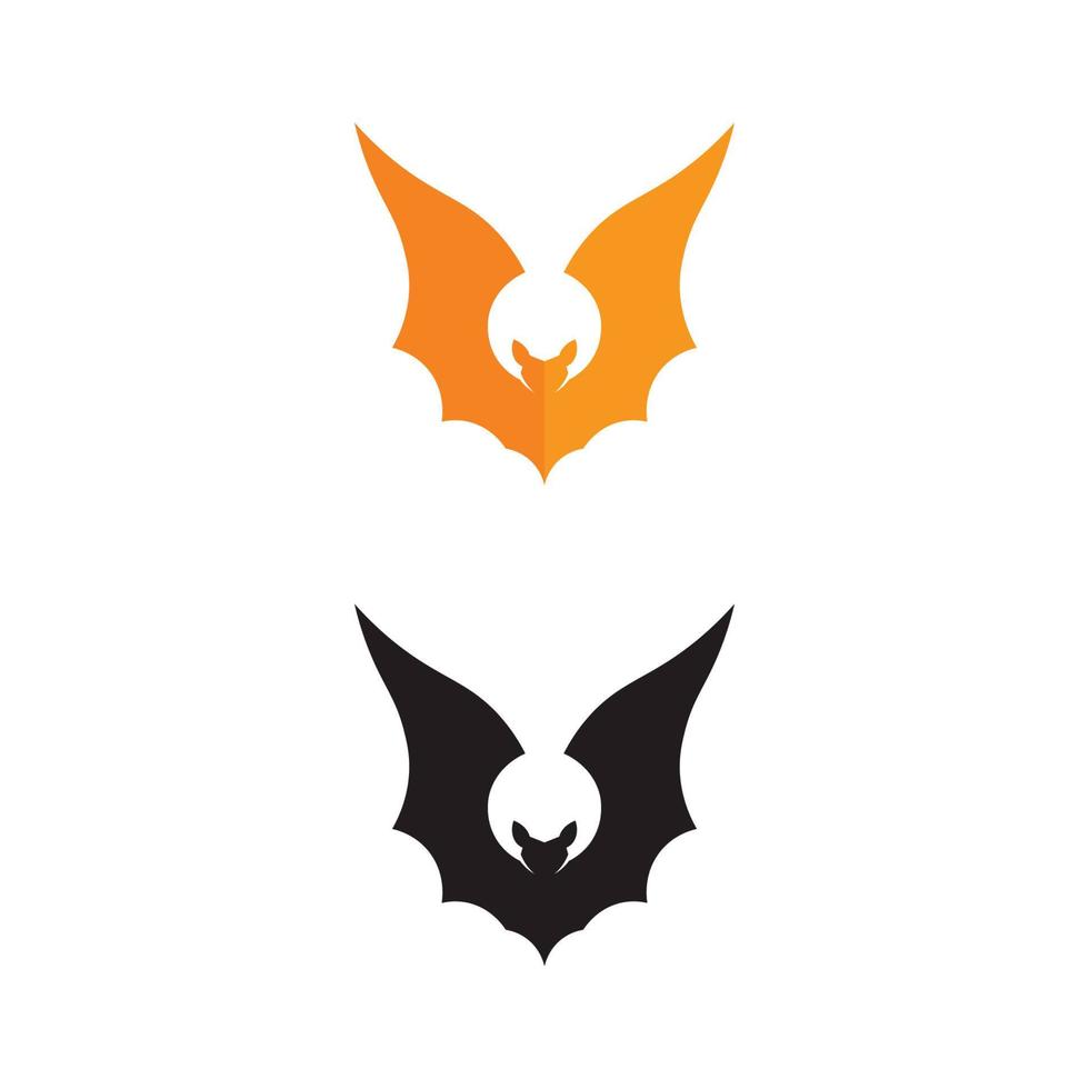 bat vector icon logo template