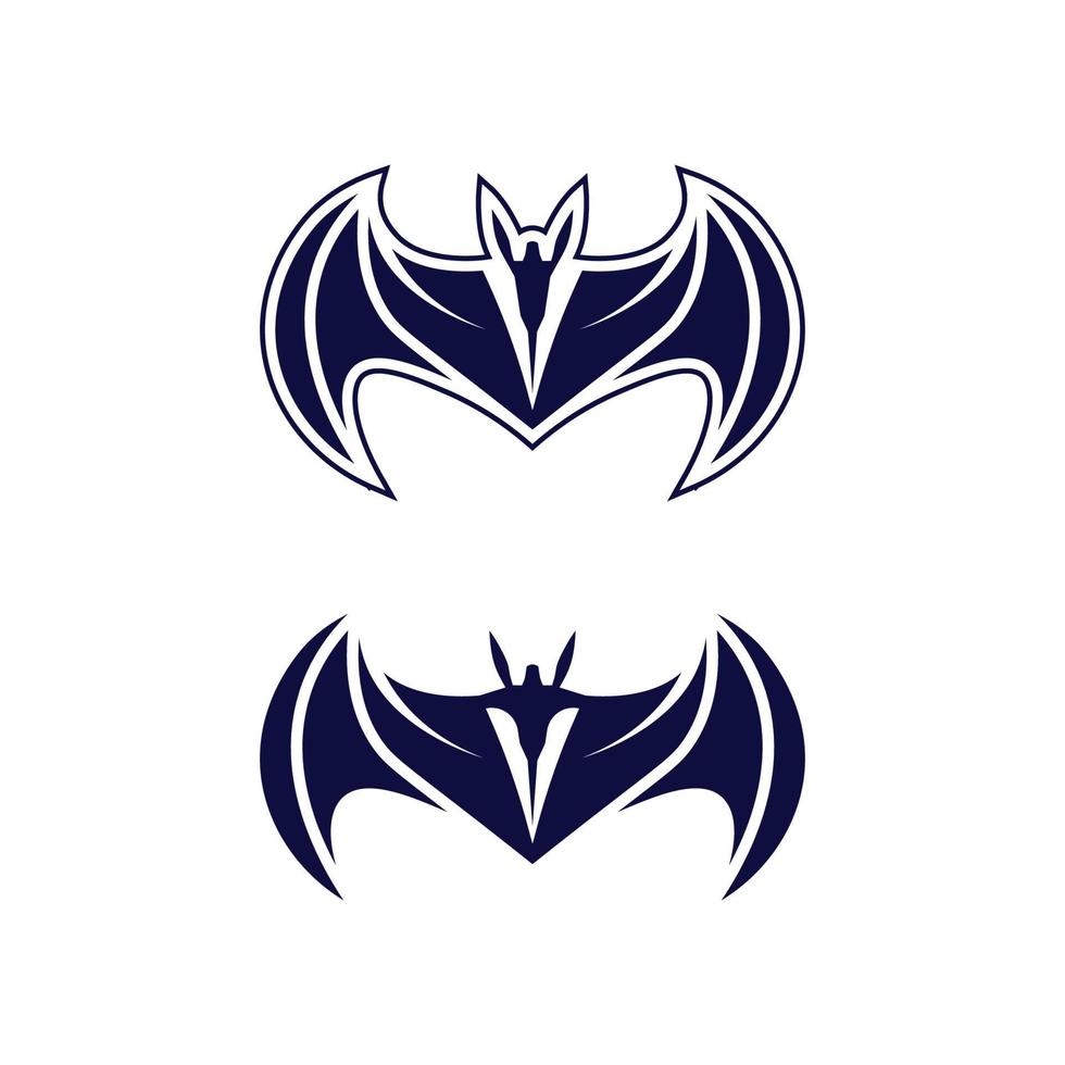 bat vector icon logo template