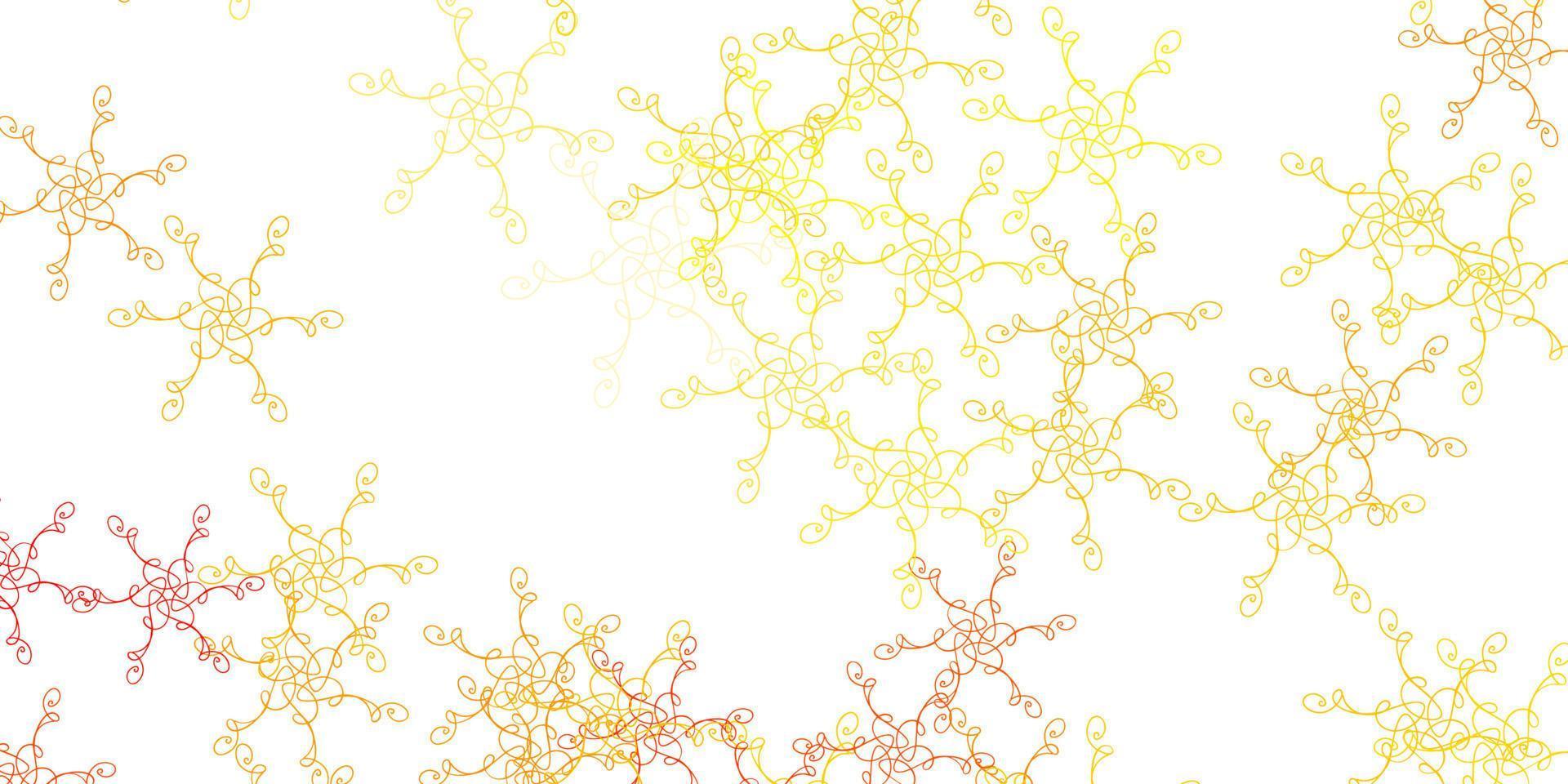 Light Orange vector background with lines.