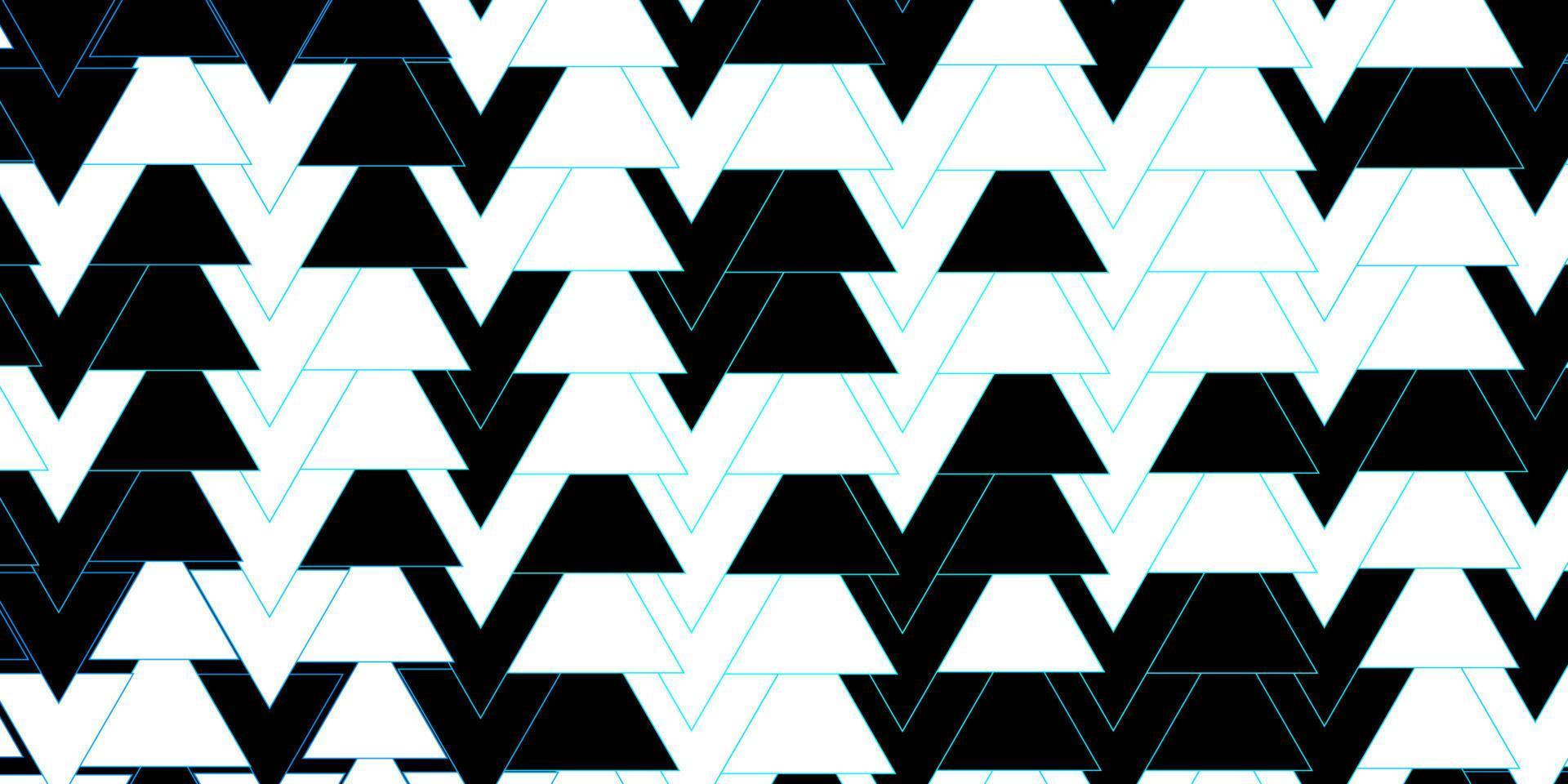 Dark BLUE vector background with lines, triangles.