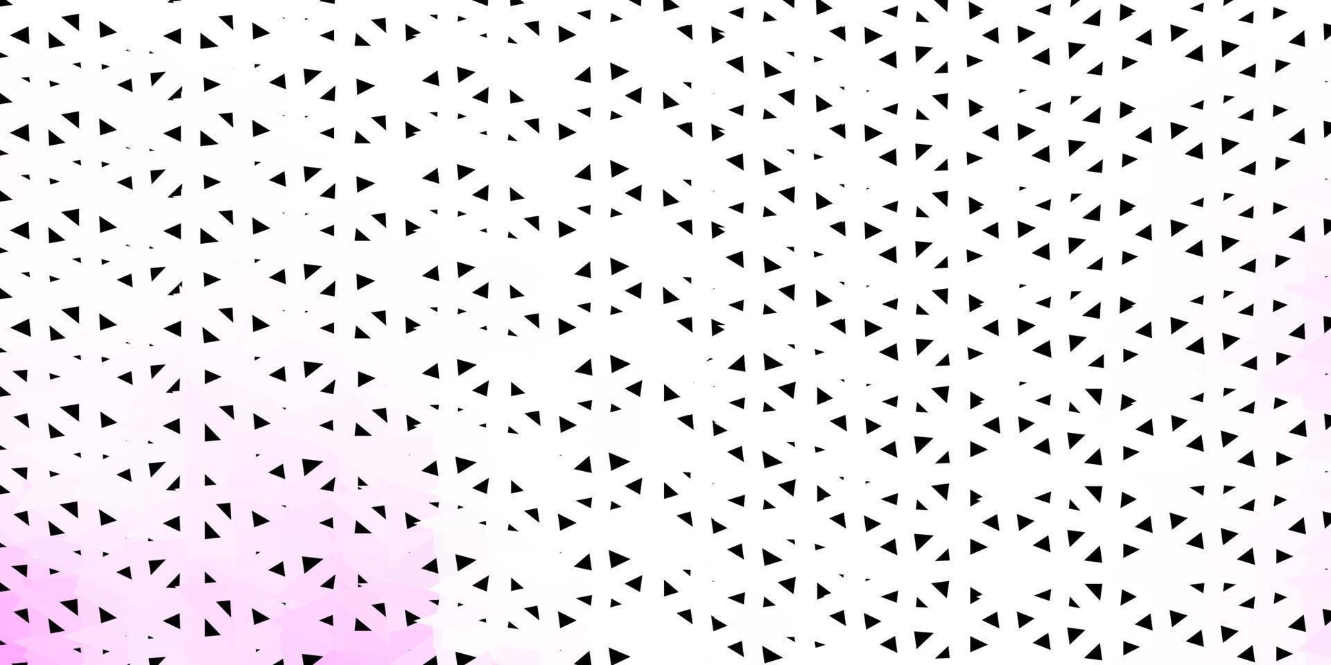 Light pink vector triangle mosaic design.