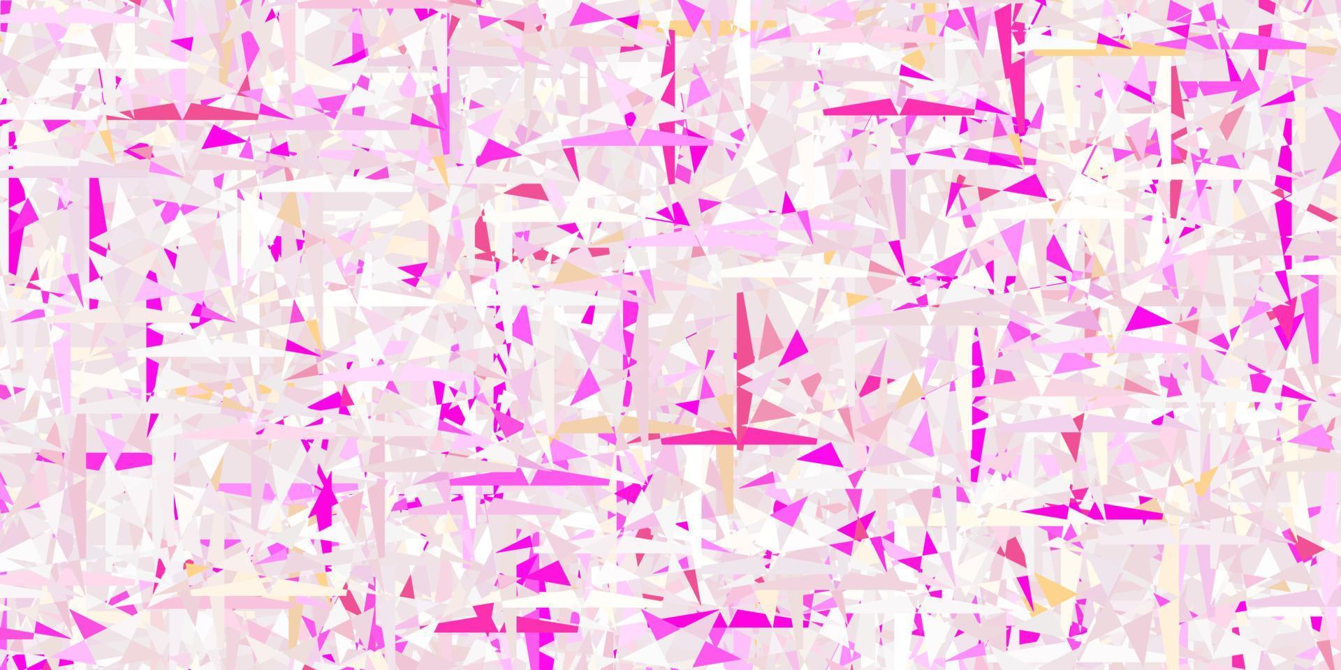 Light Pink vector background with polygonal style.